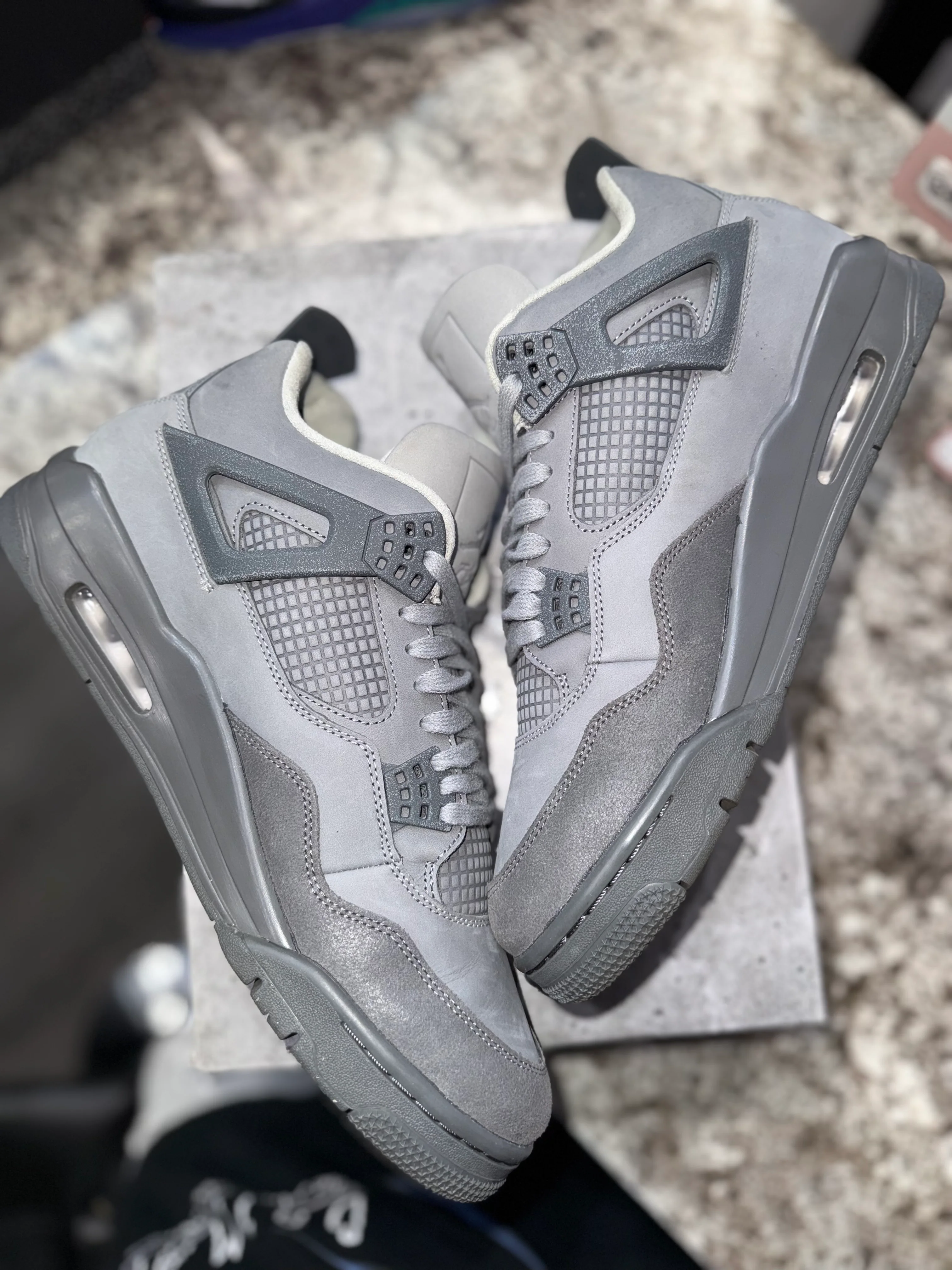 Jordan 4 Retro SE Paris Olympics Wet Cement - Image 4