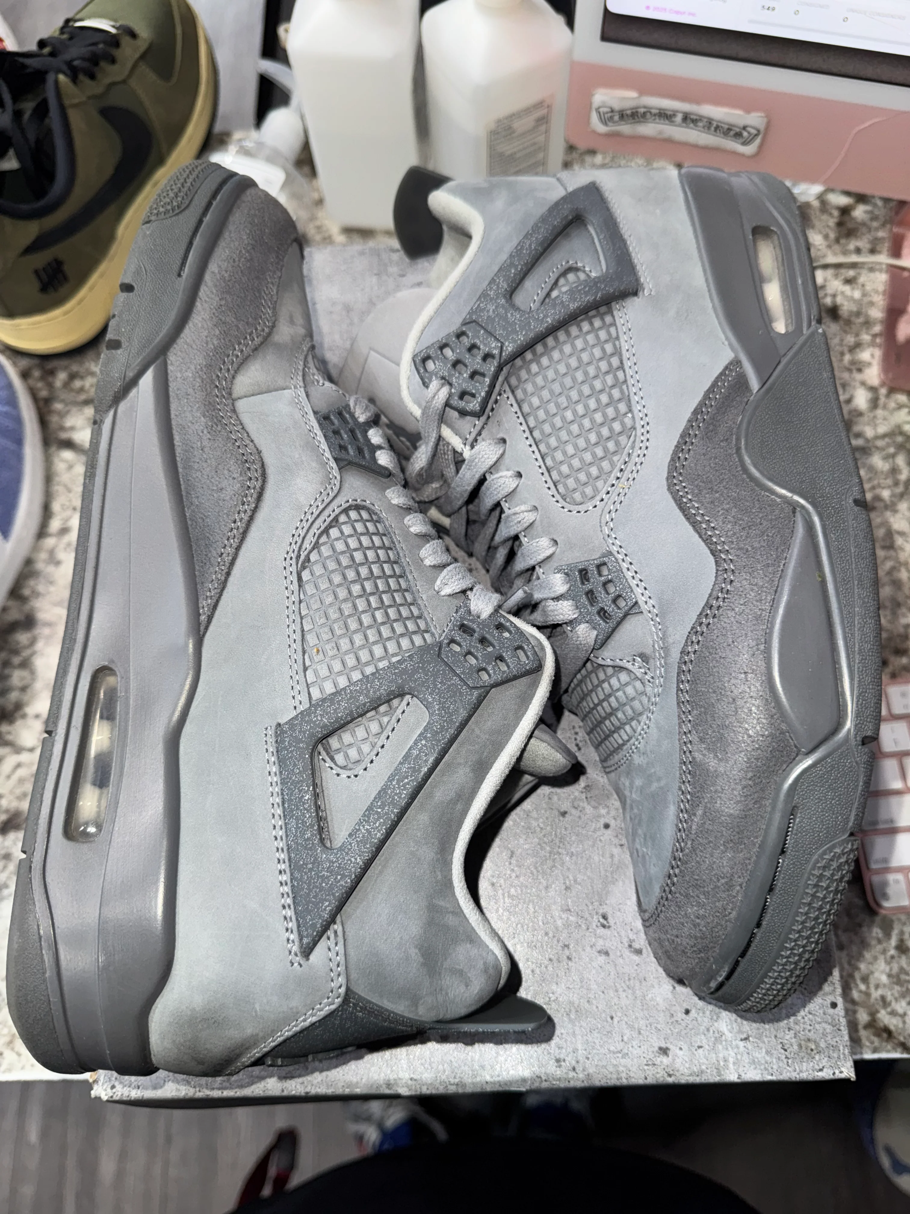 Jordan 4 Retro SE Paris Olympics Wet Cement - Image 3