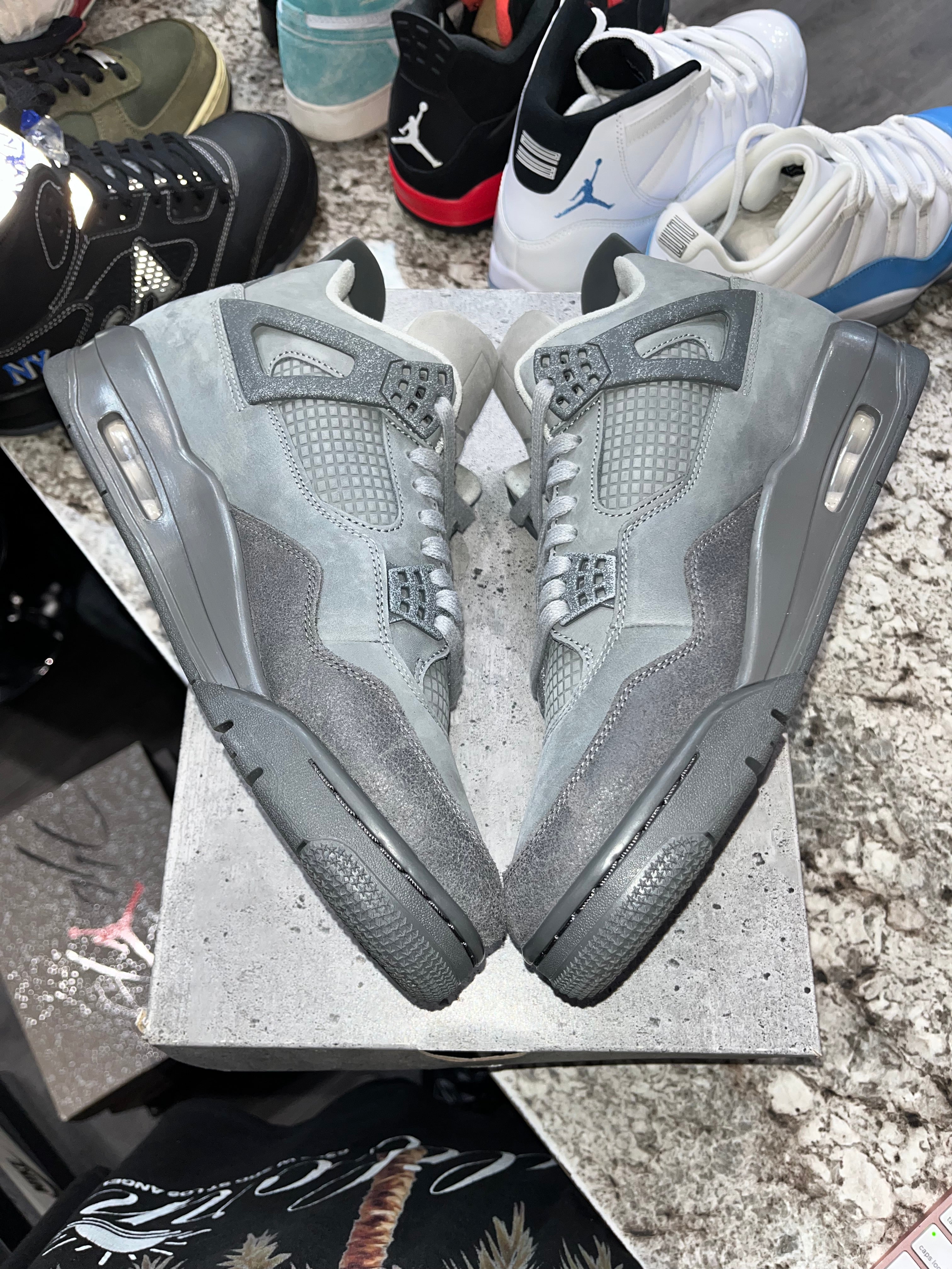 Jordan 4 Retro SE Paris Olympics Wet Cement - Image 3