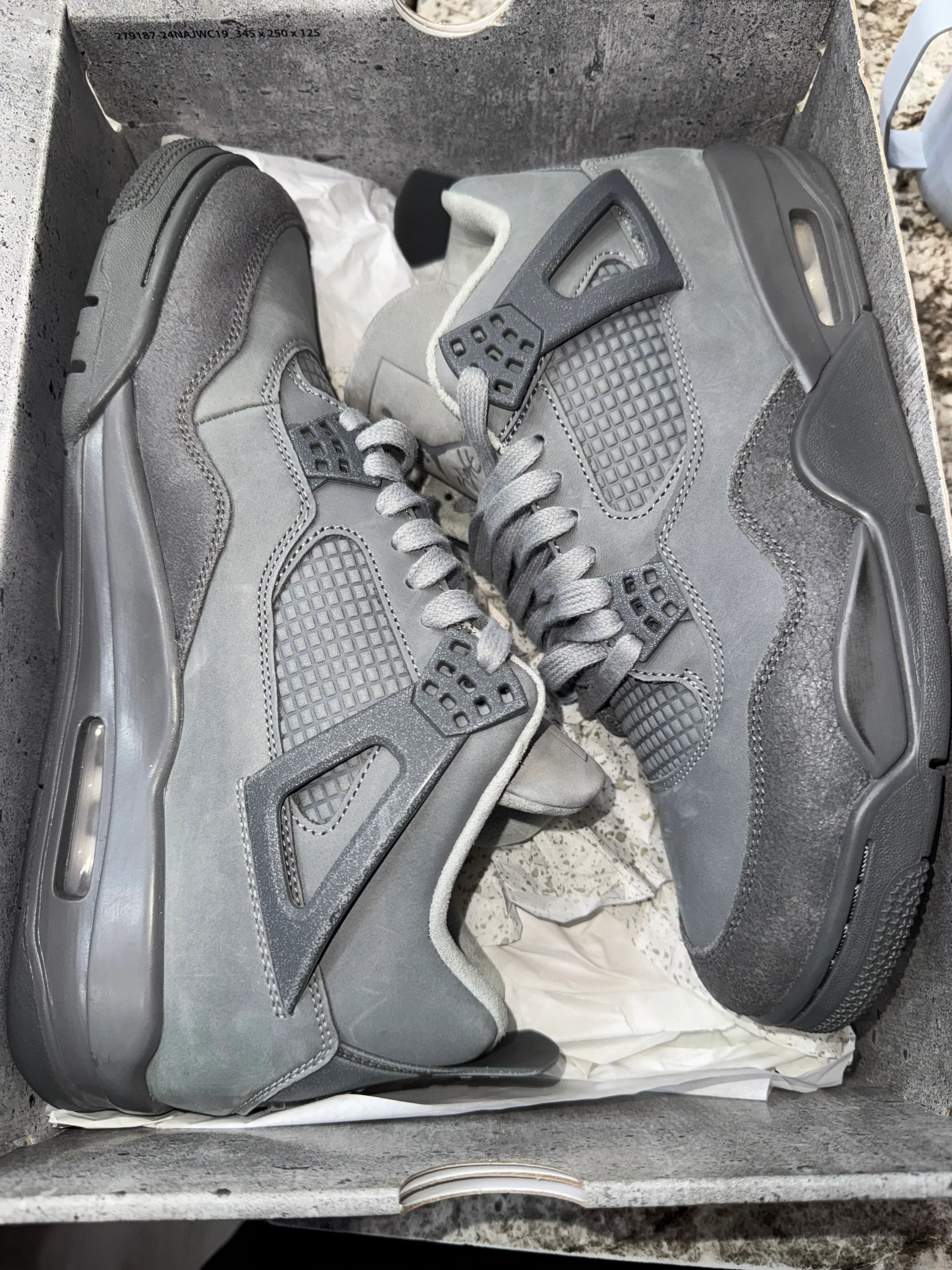 Jordan 4 Retro SE Paris Olympics Wet Cement - Image 3