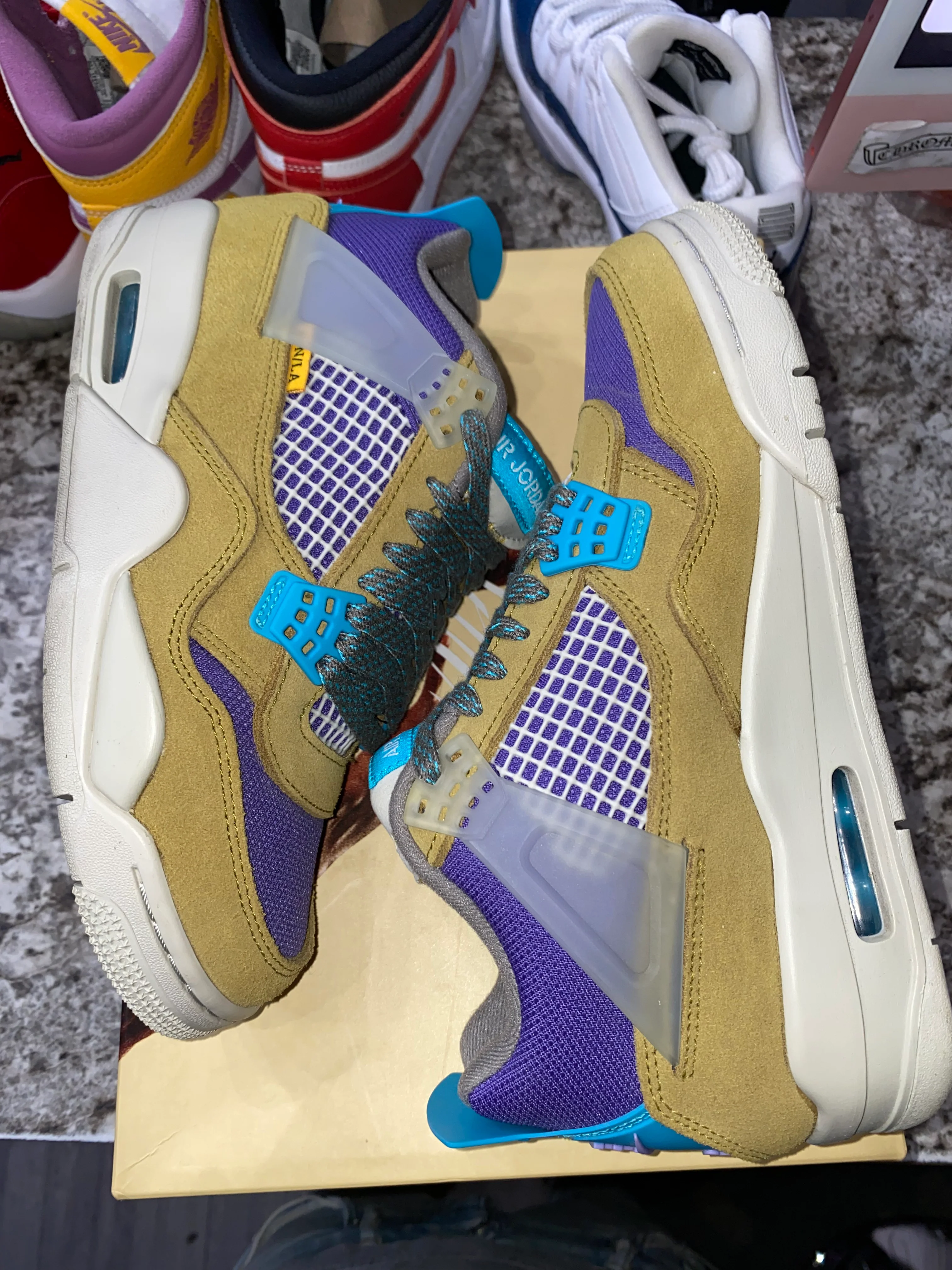 Jordan 4 Retro SP 30th Anniversary Union Desert Moss - Image 3
