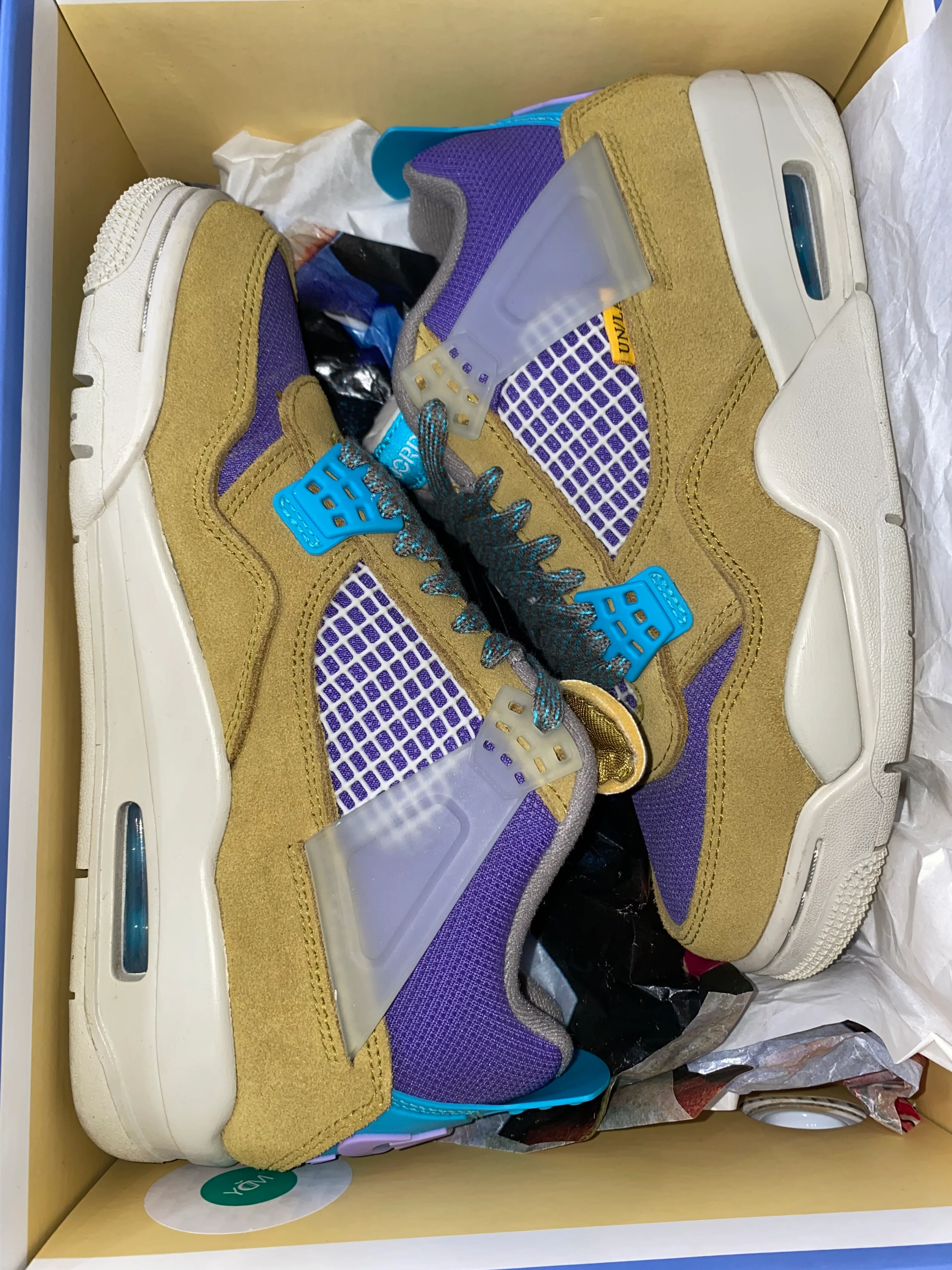 Jordan 4 Retro SP 30th Anniversary Union Desert Moss - Image 6