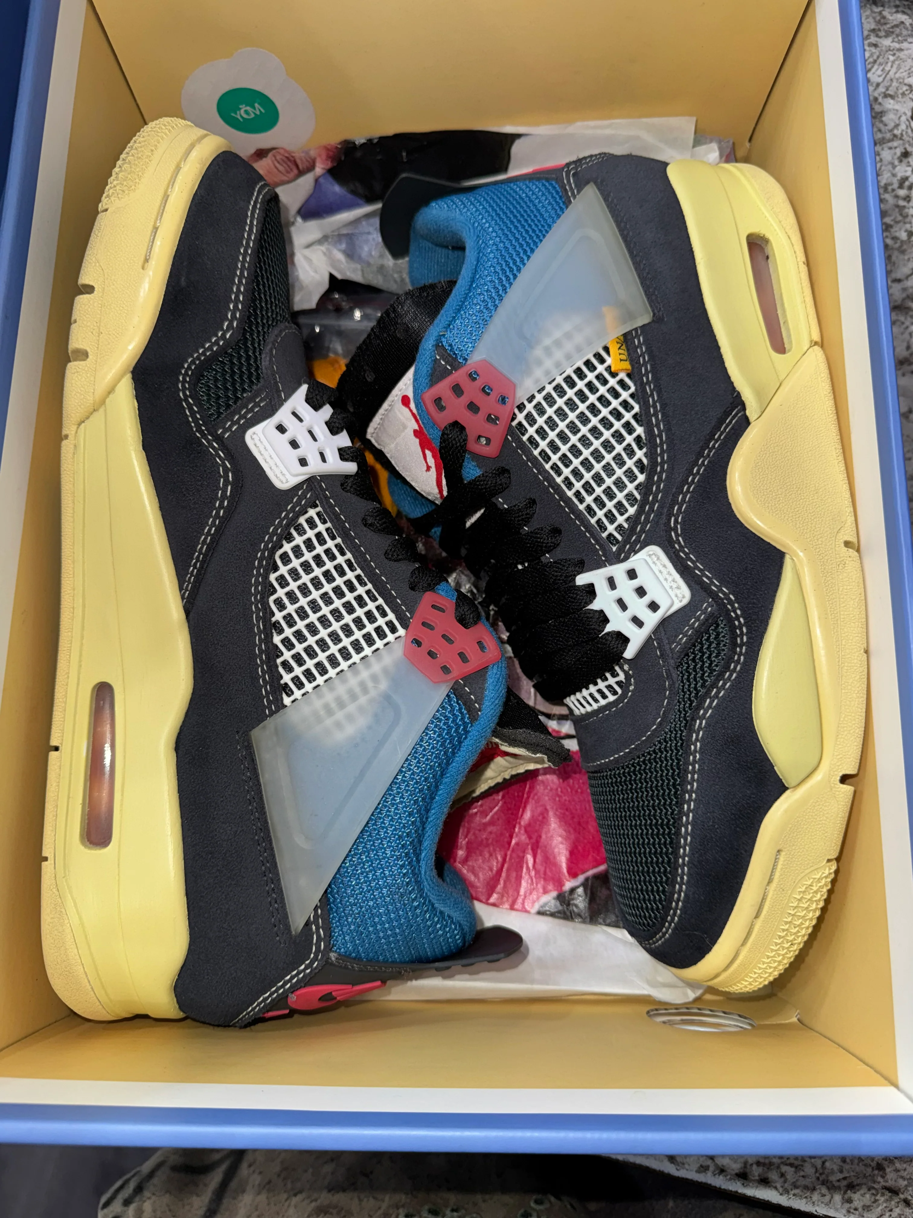 Jordan 4 Retro Union Off Noir - Image 6