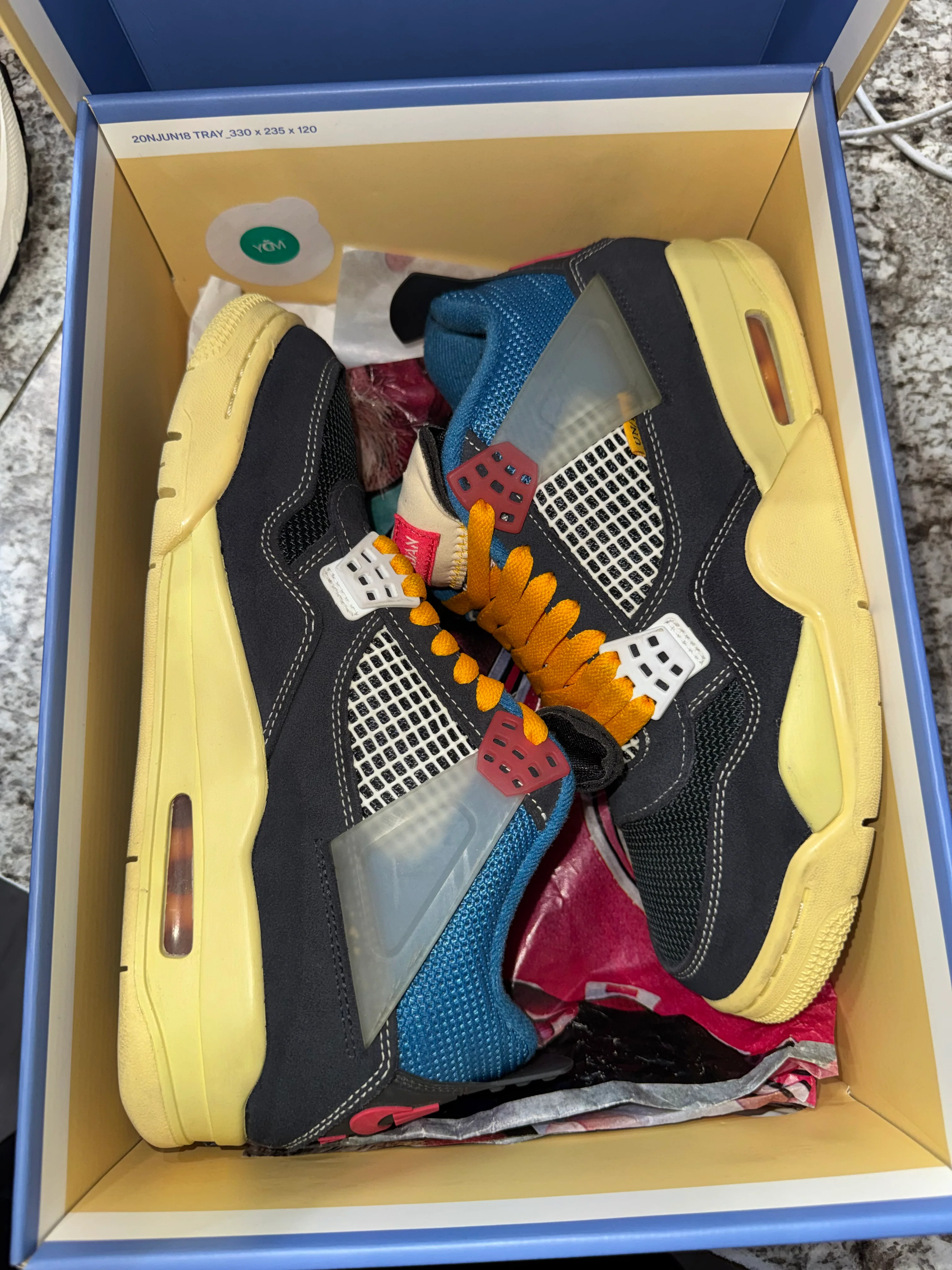 Jordan 4 Retro Union Off Noir - Image 4