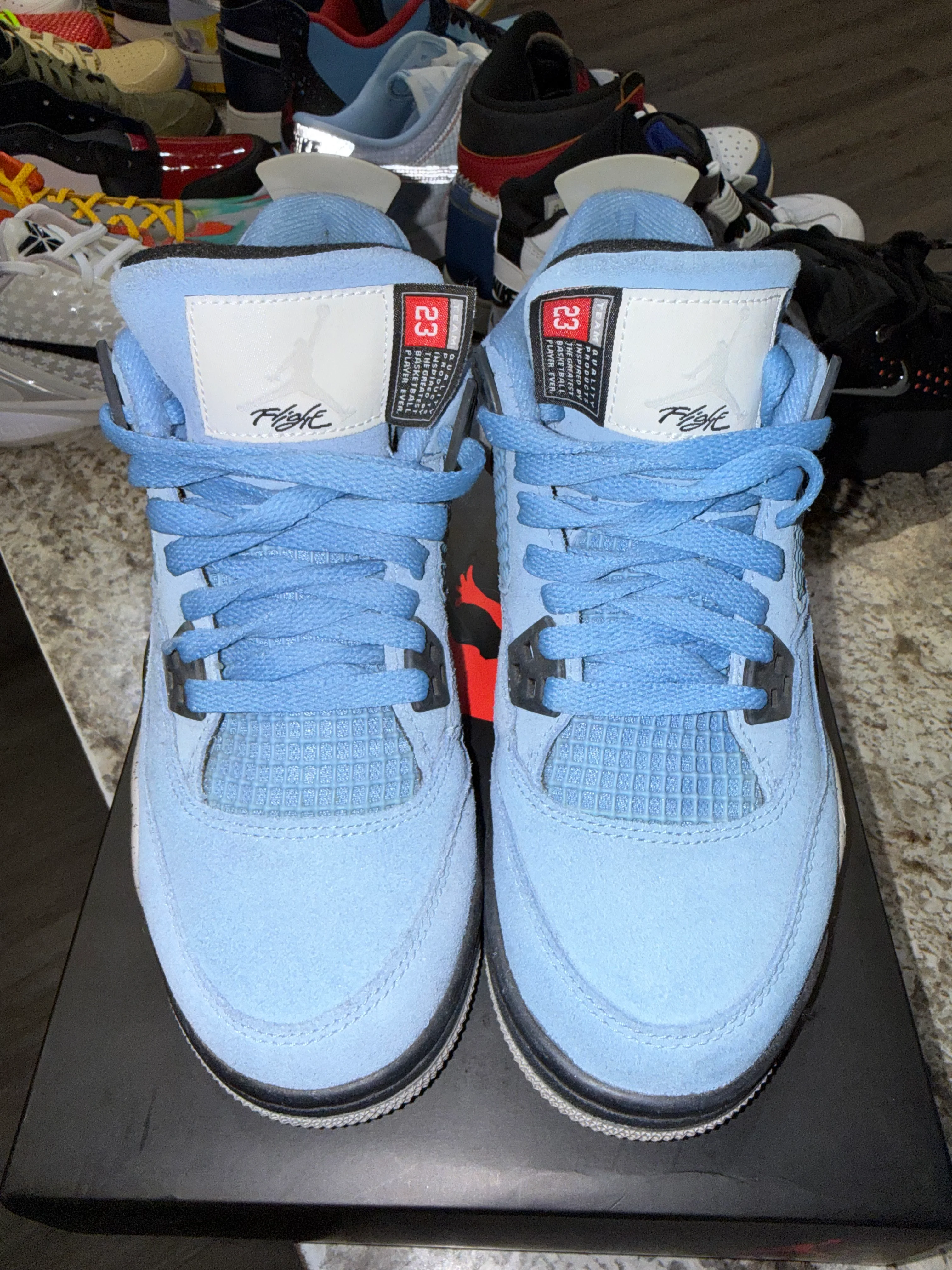 Jordan 4 Retro University Blue (GS) - Image 2