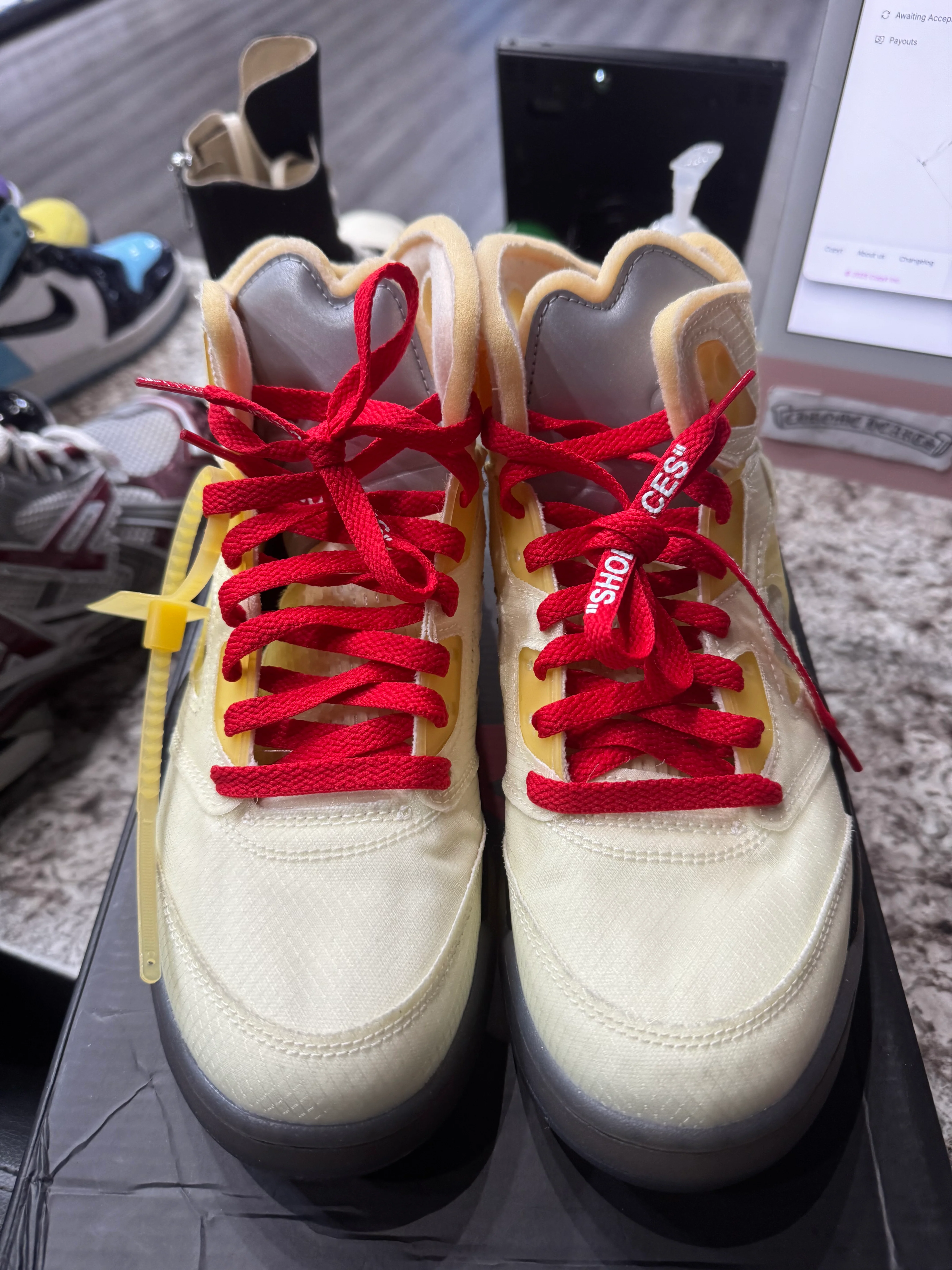 Jordan 5 Retro Off-White Sail - Image 3