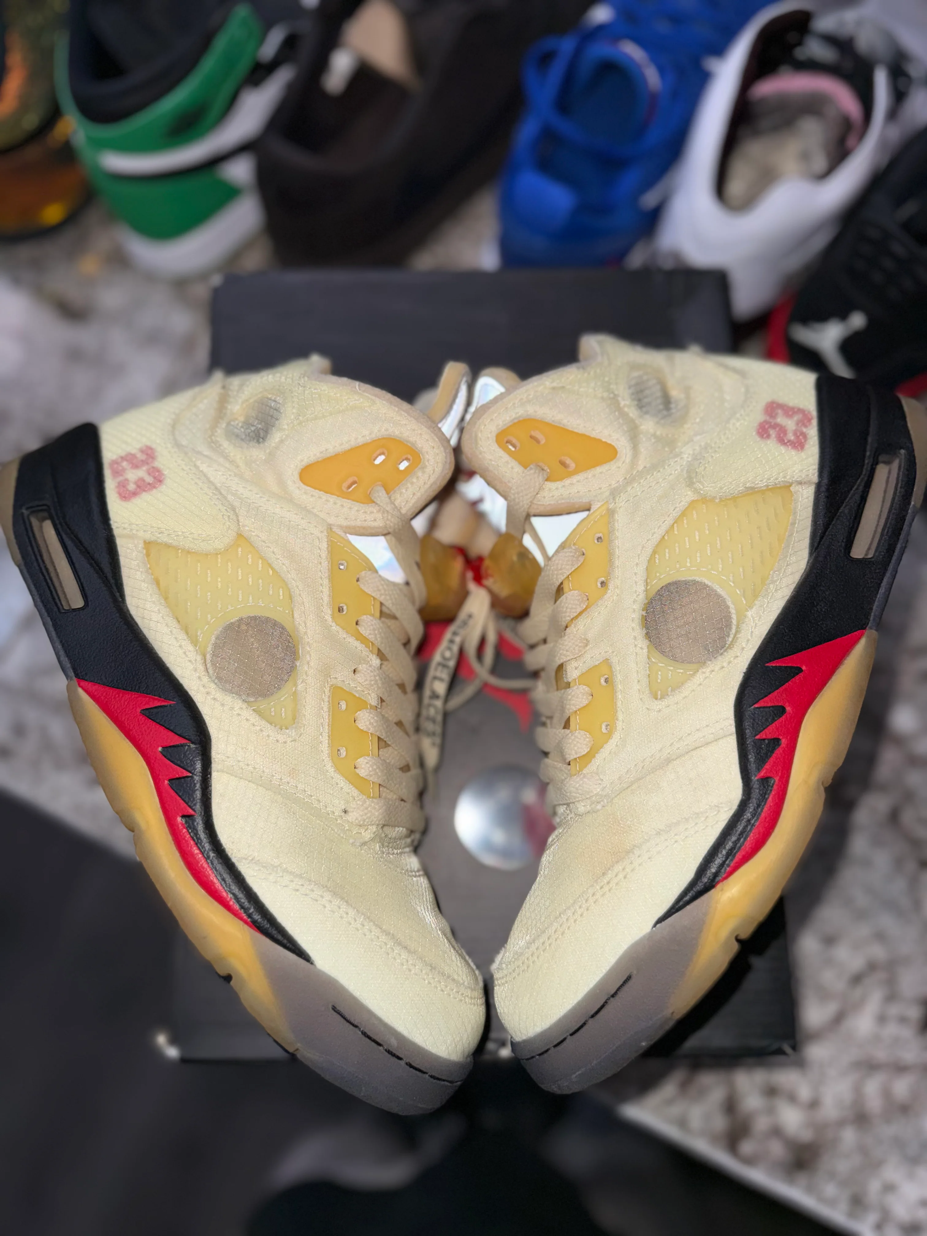 Jordan 5 Retro Off-White Sail - Image 3