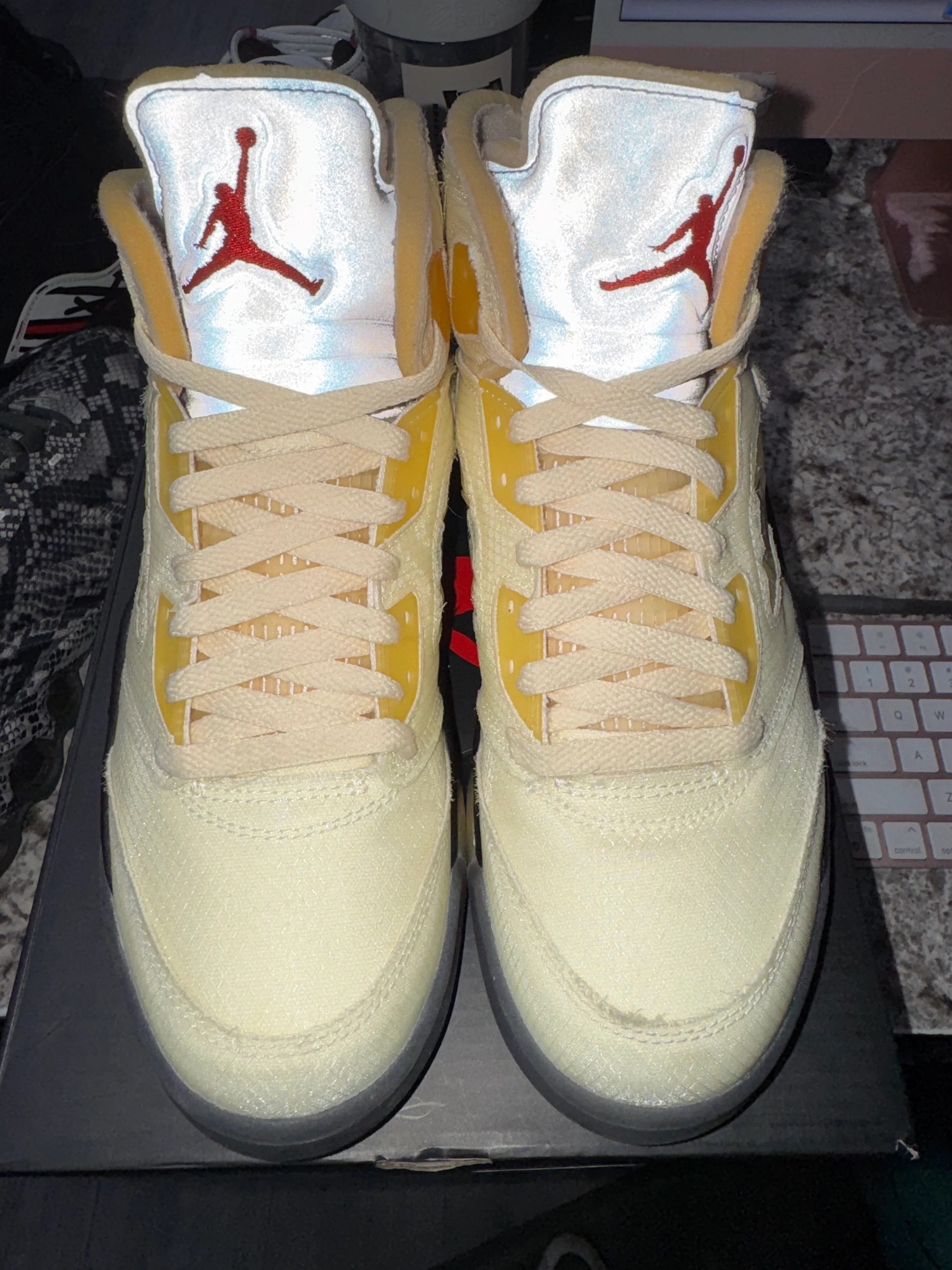 Jordan 5 Retro Off-White Sail - Image 2