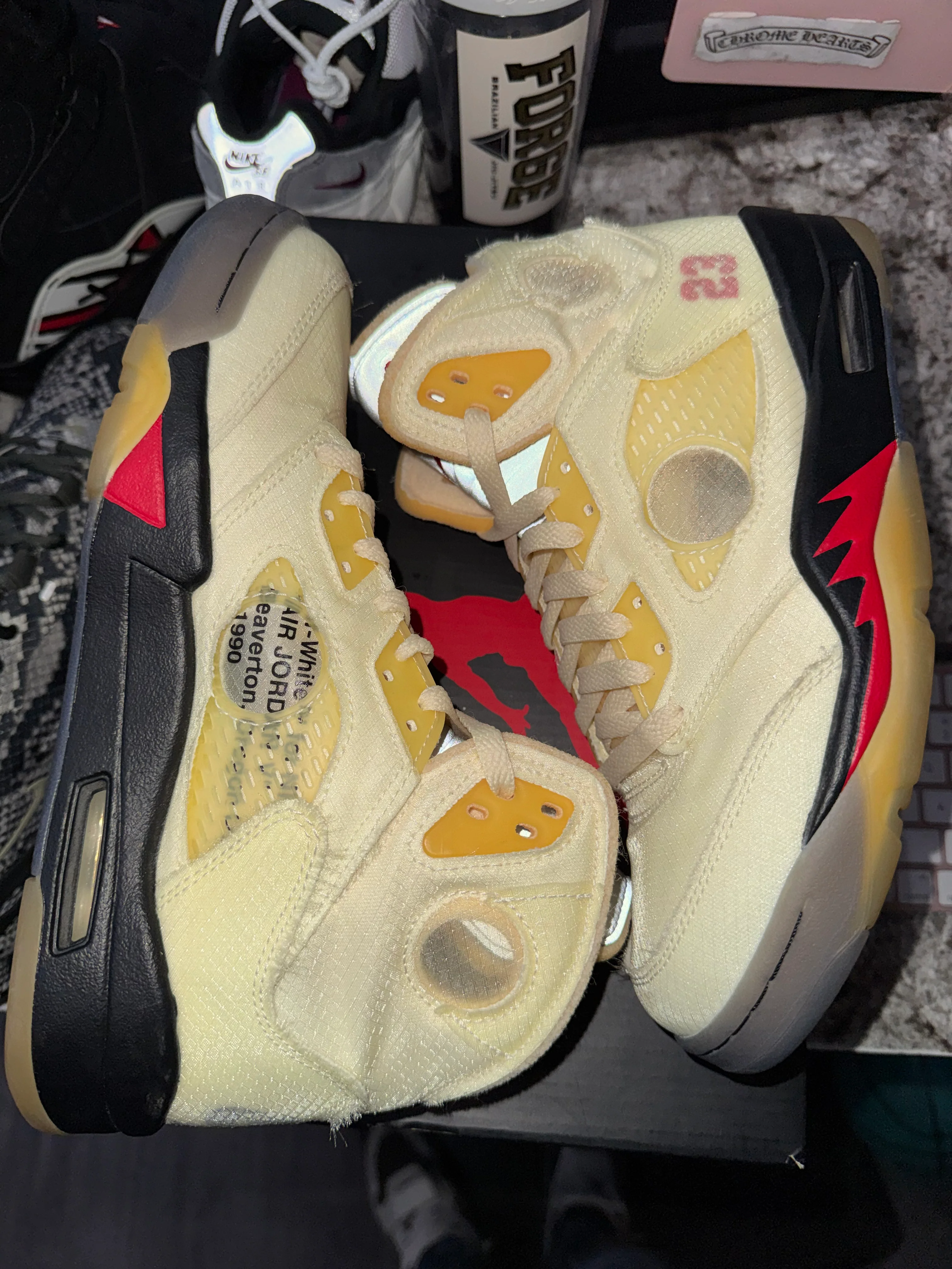 Jordan 5 Retro Off-White Sail - Image 4