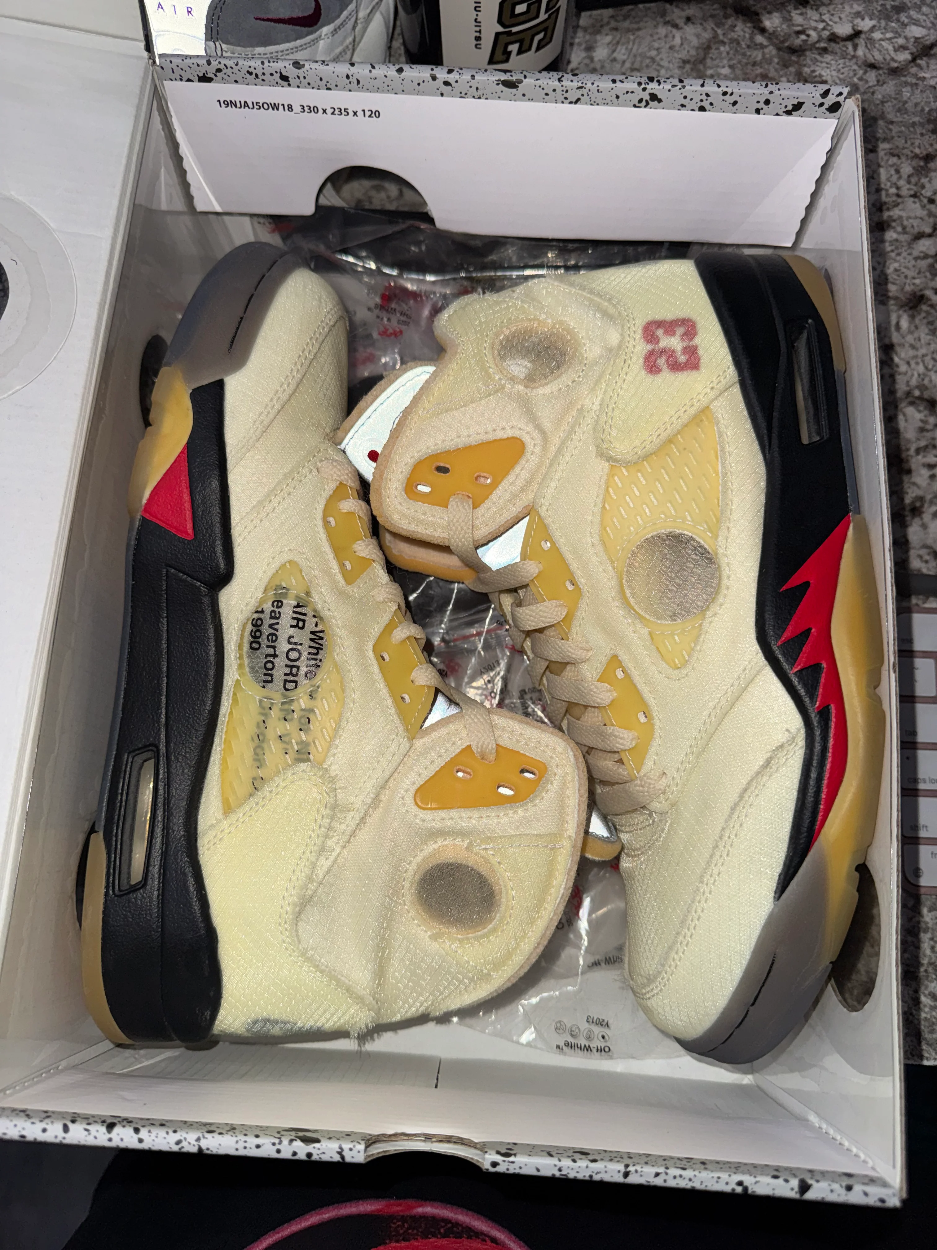Jordan 5 Retro Off-White Sail - Image 6