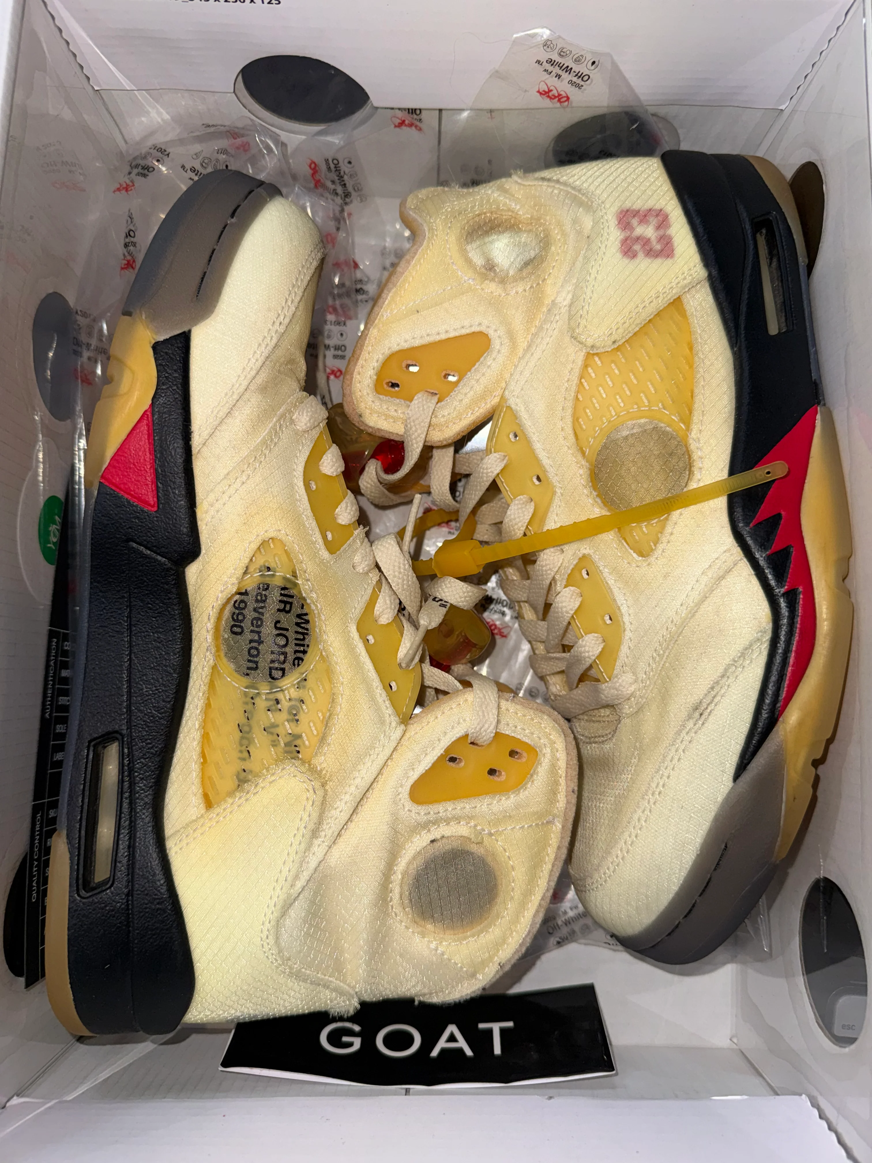Jordan 5 Retro Off-White Sail - Image 6