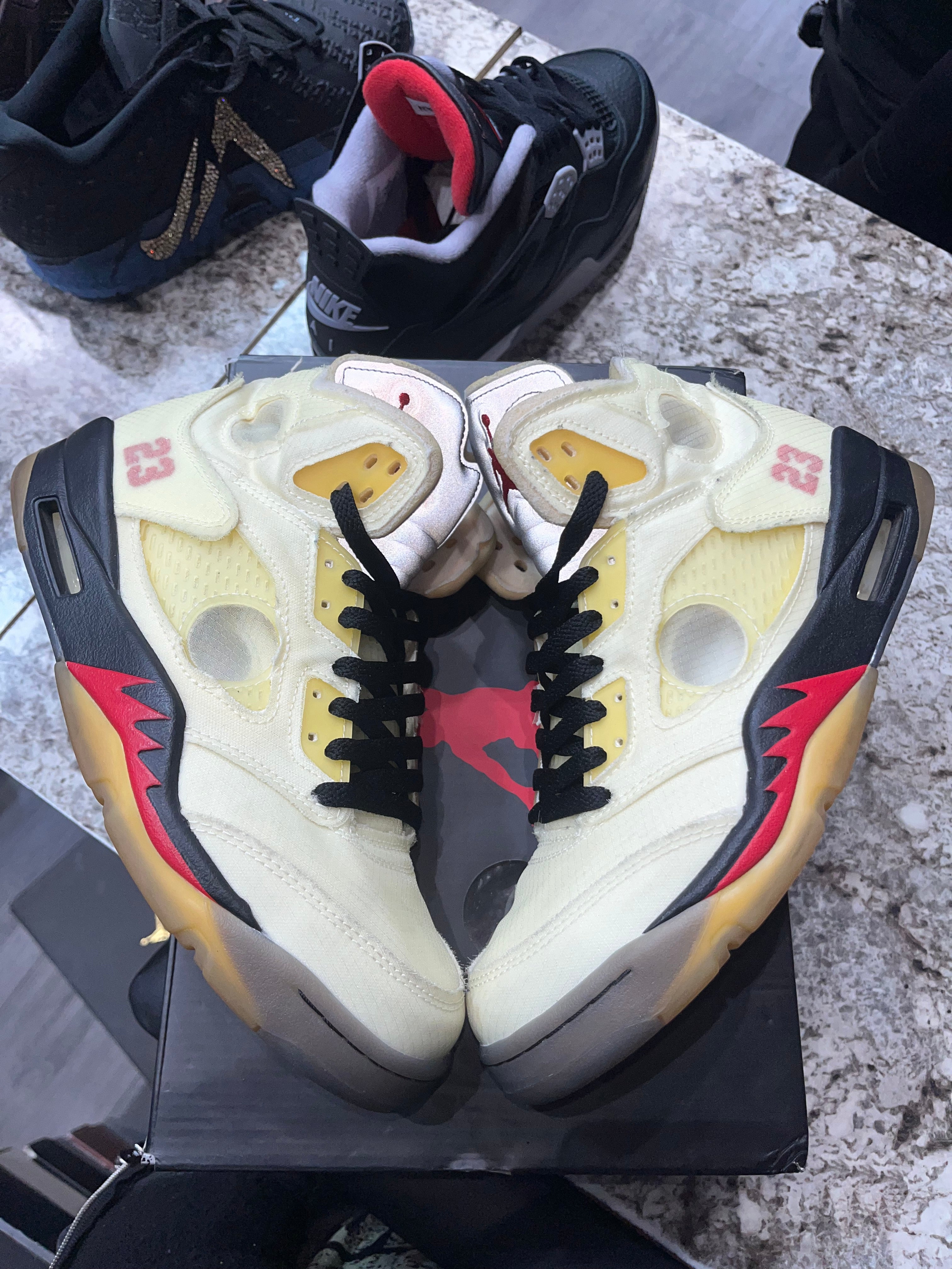 Jordan 5 Retro Off-White Sail - Image 2