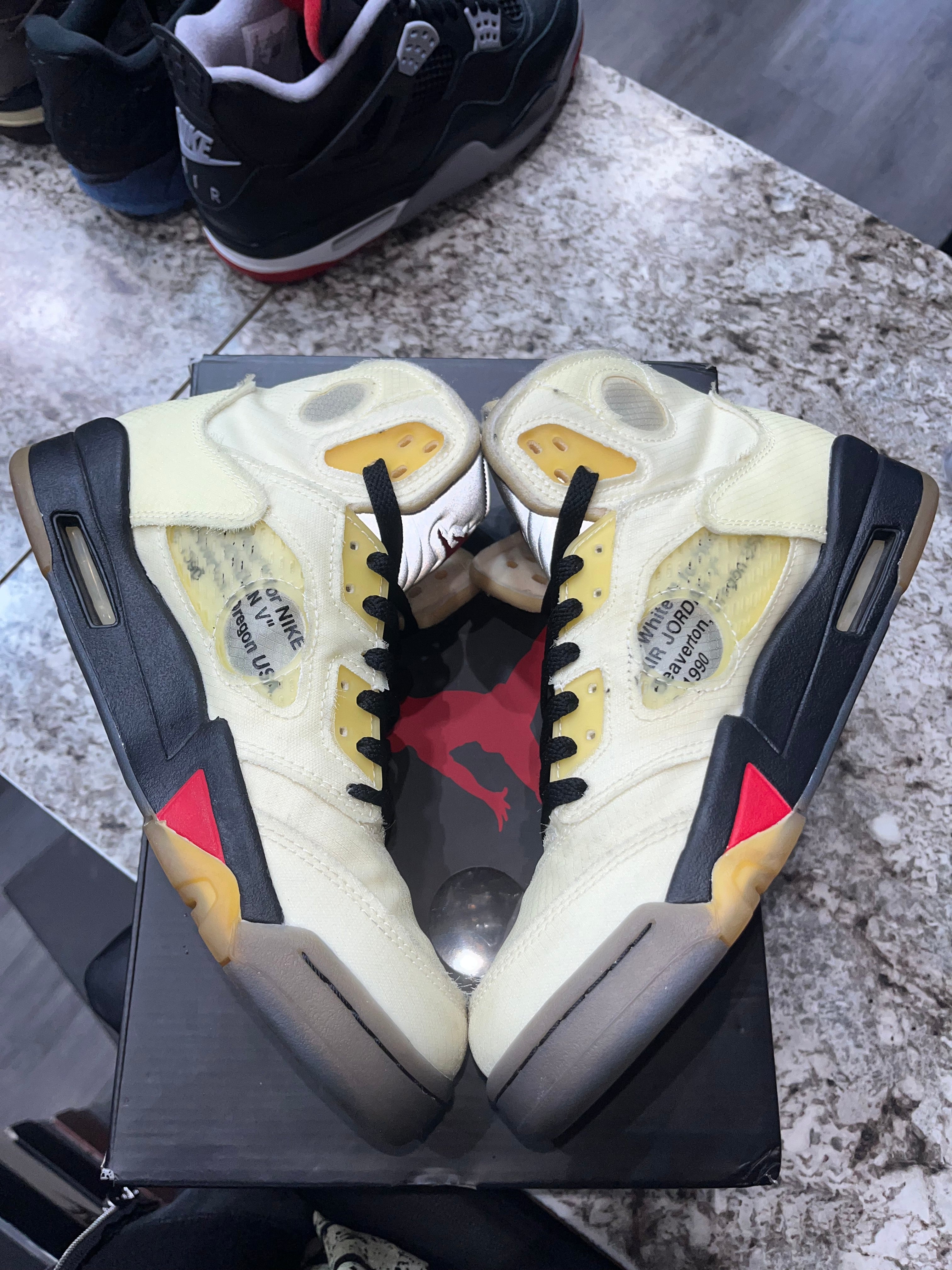 Jordan 5 Retro Off-White Sail - Image 3