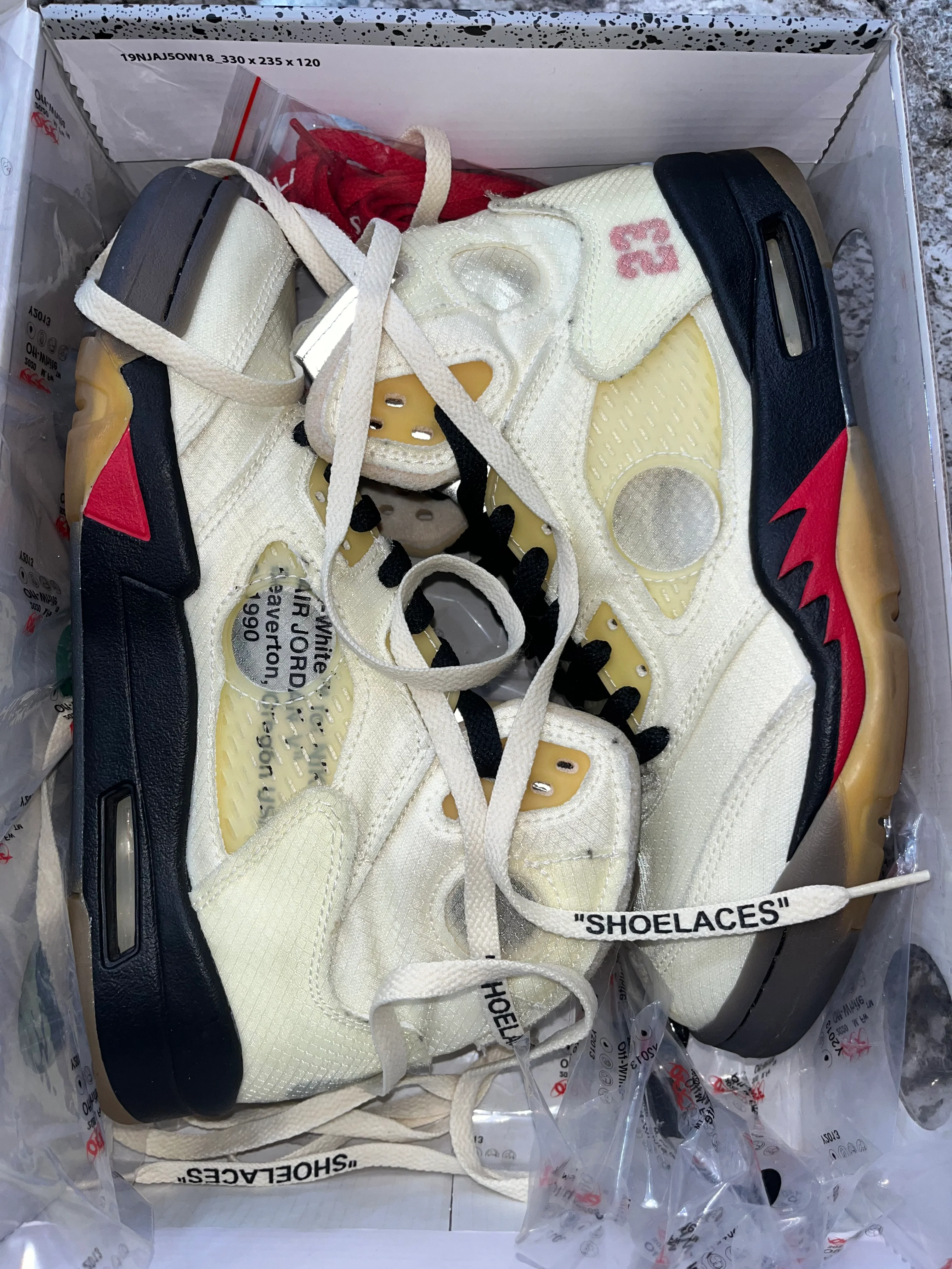 Jordan 5 Retro Off-White Sail - Image 5