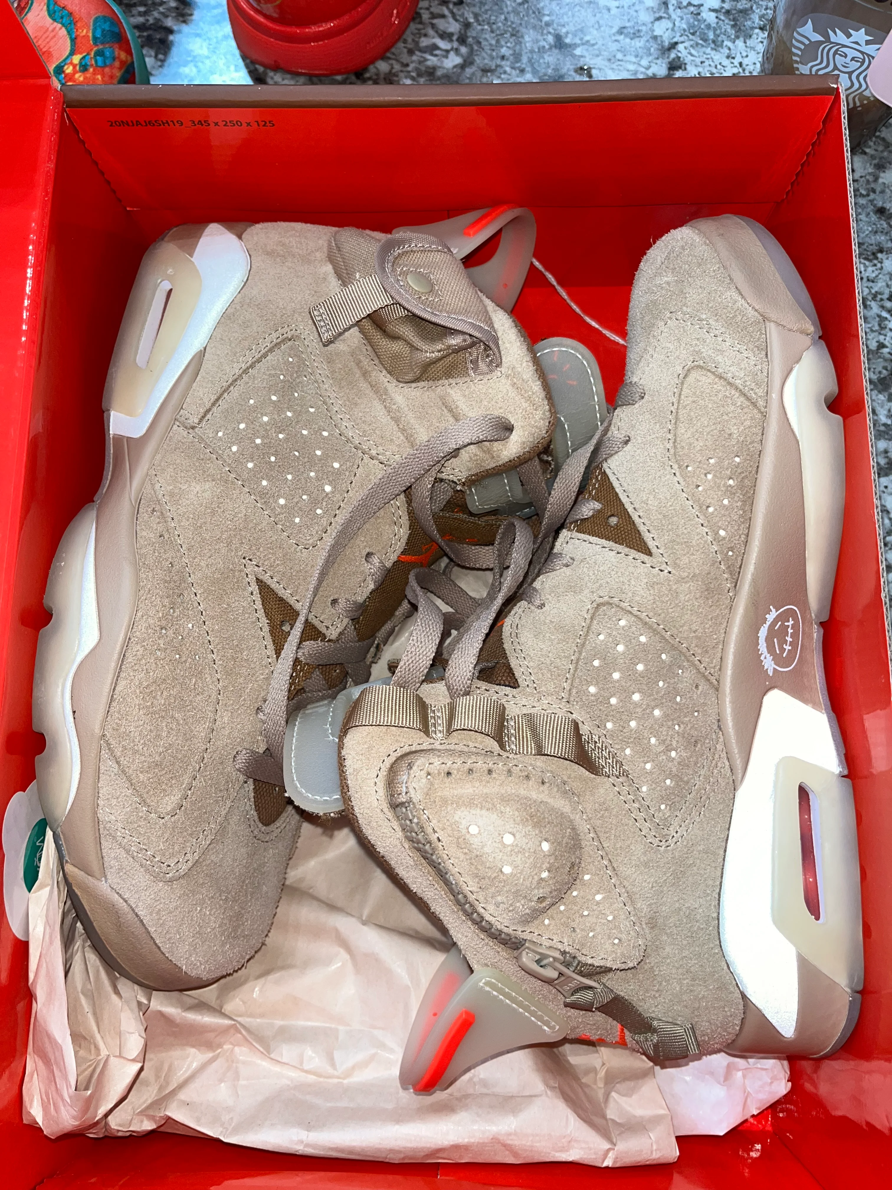 Jordan 6 Retro Travis Scott British Khaki - Image 6
