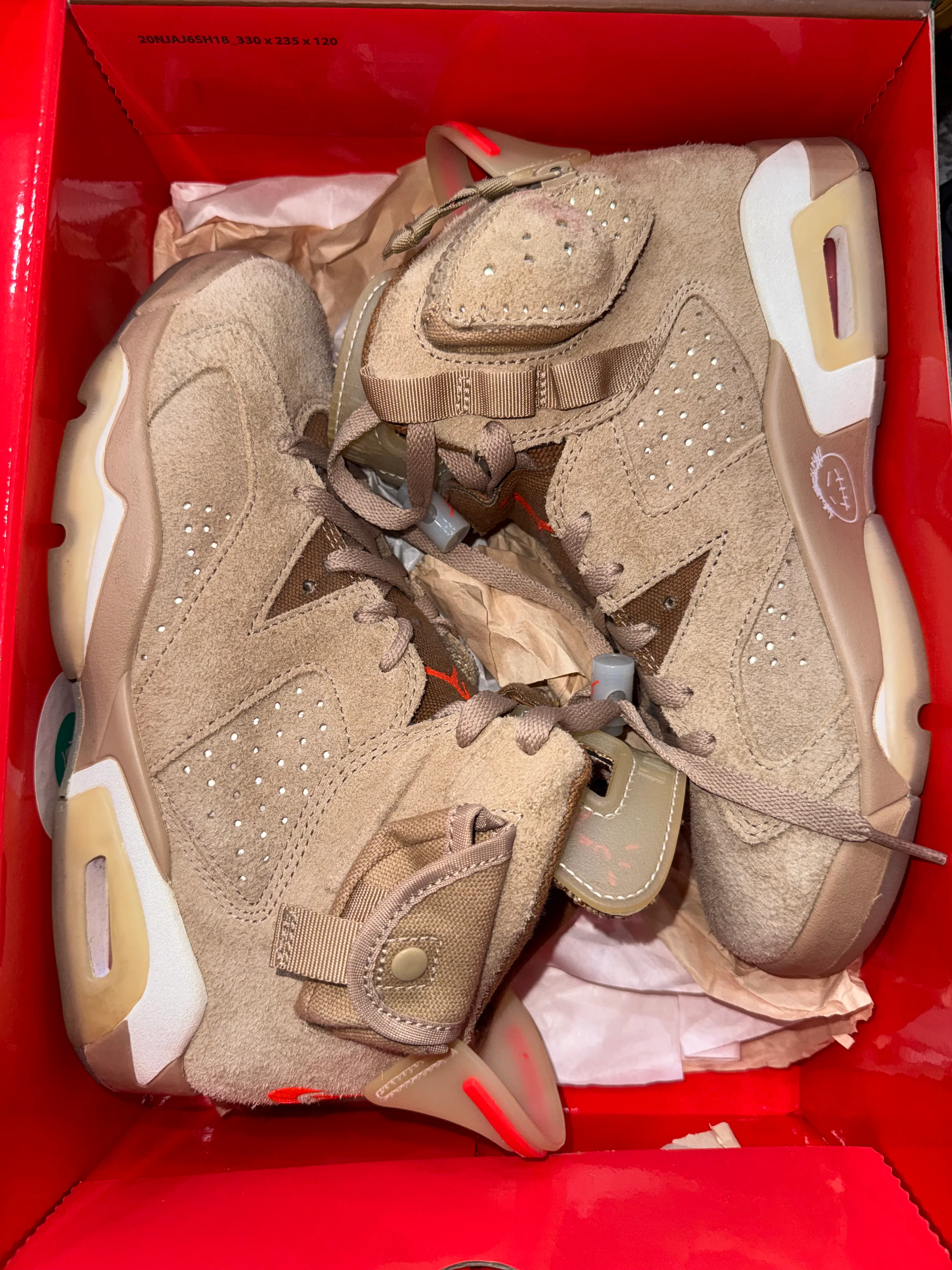 Jordan 6 Retro Travis Scott British Khaki - Image 5