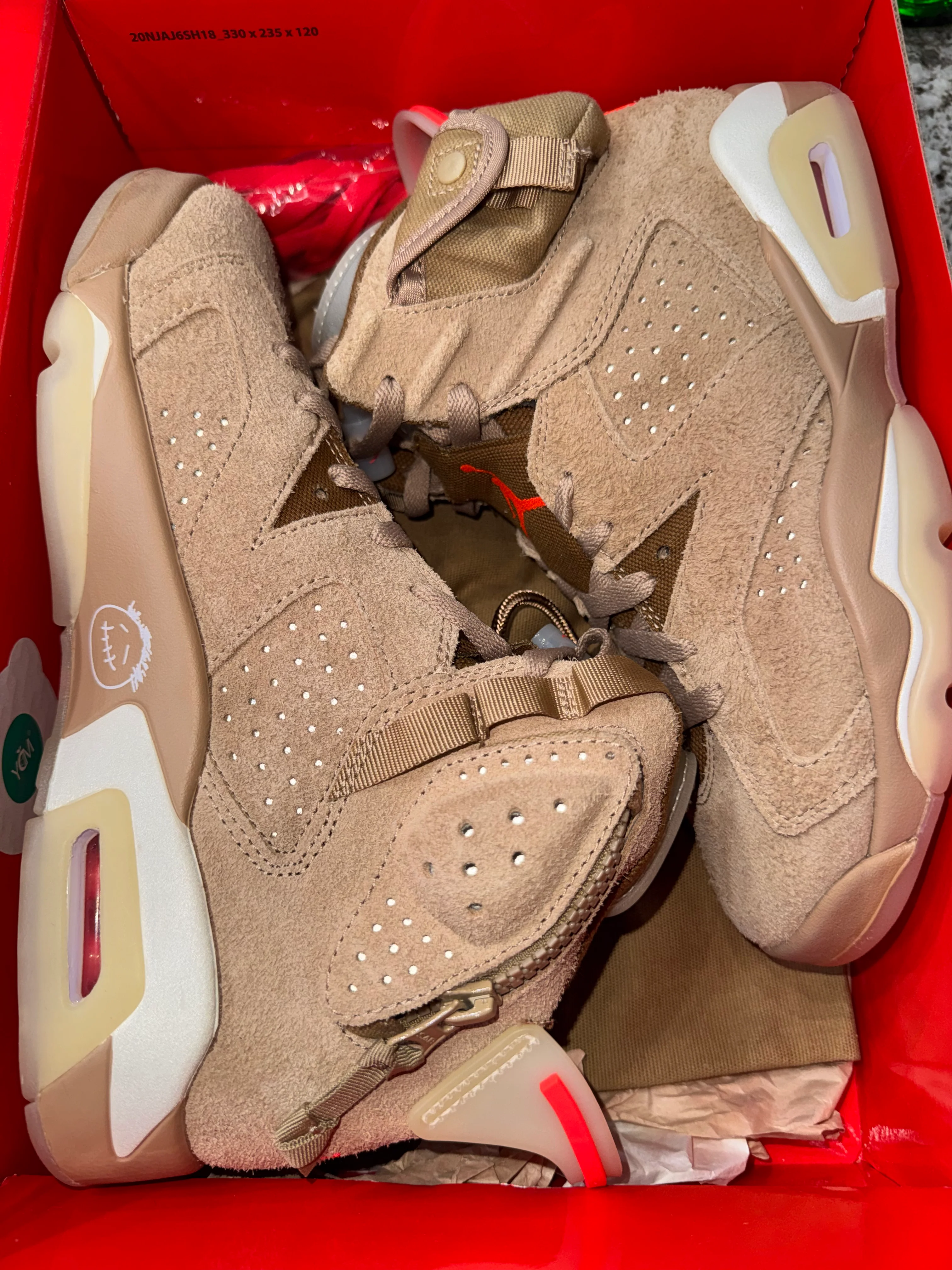Jordan 6 Retro Travis Scott British Khaki - Image 4