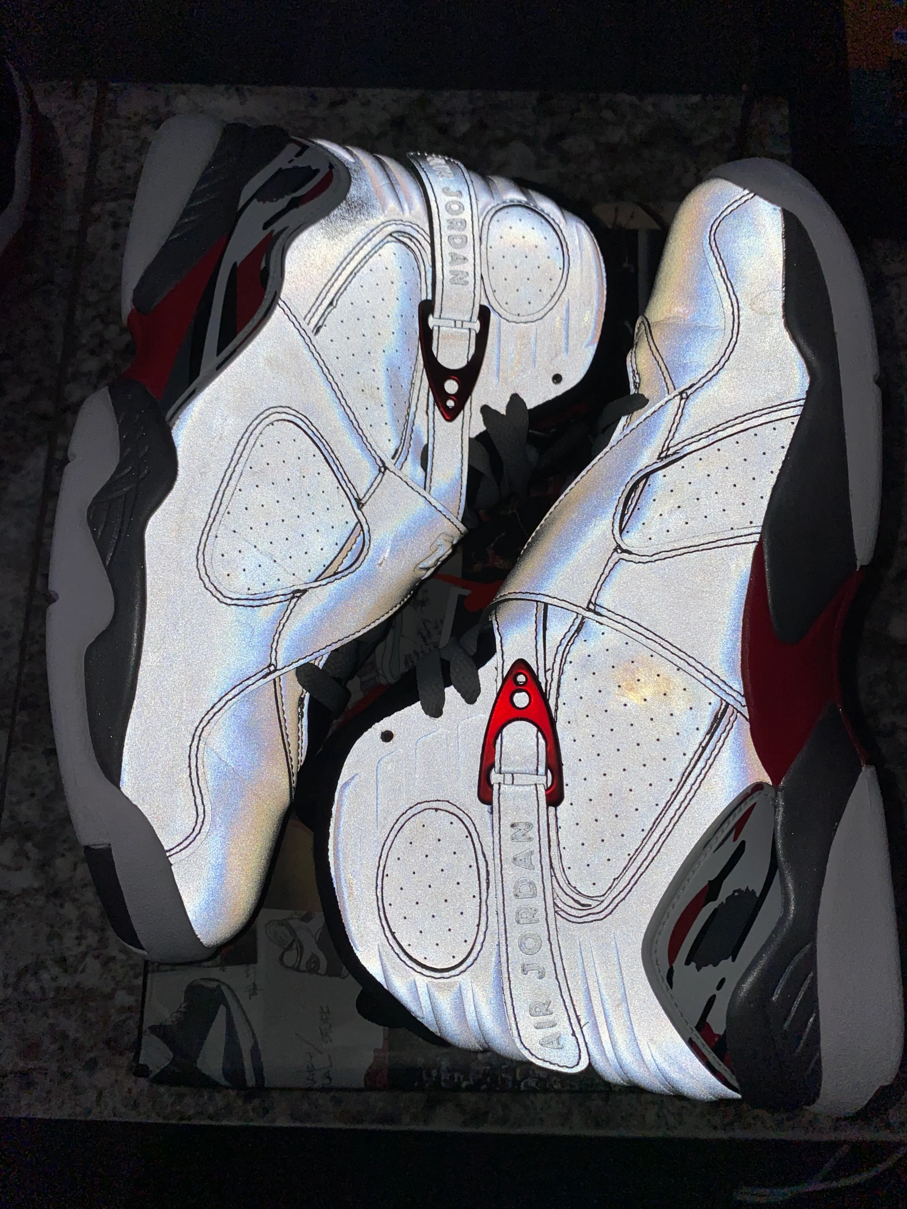 Jordan 8 Retro Reflections of a Champion (DAMAGED BOX) - Image 5