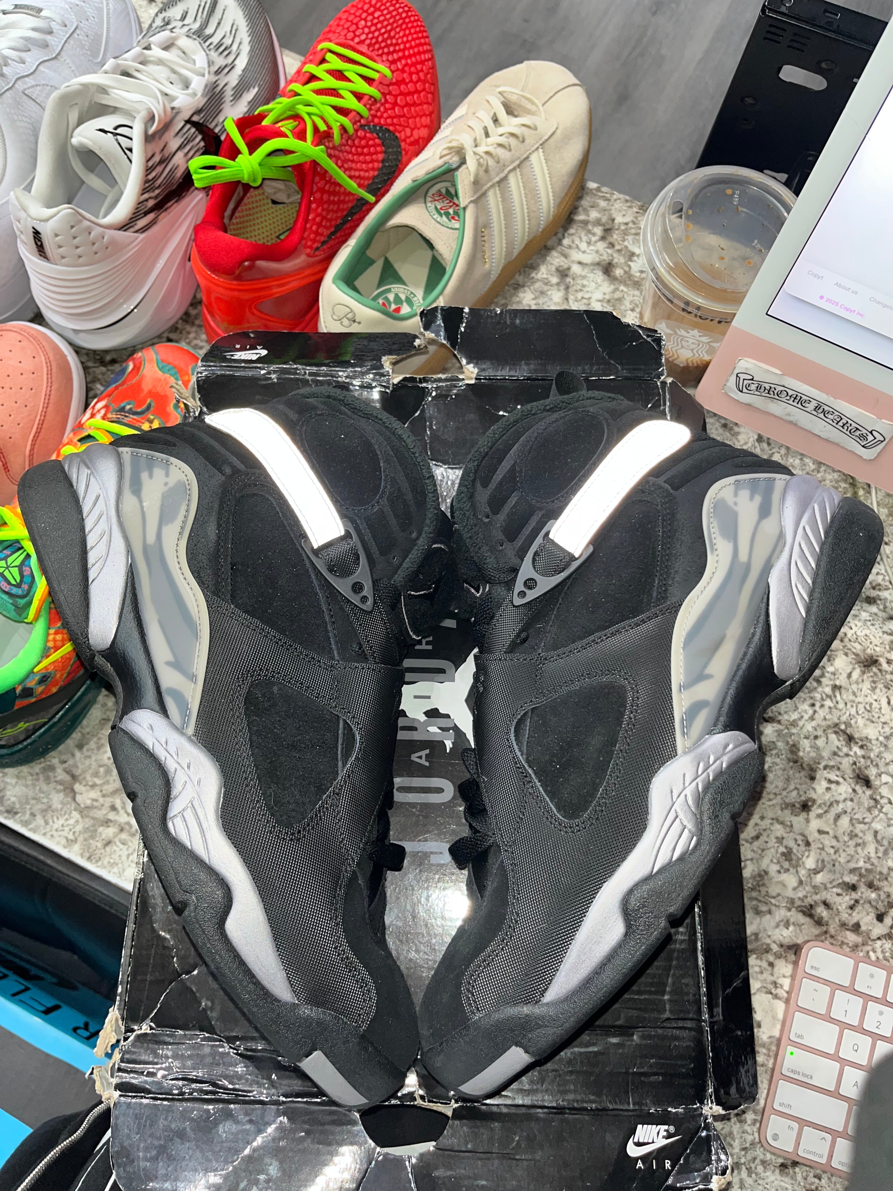 Jordan 8 Retro Winterized Gunsmoke (DAMAGED BOX) - Image 3