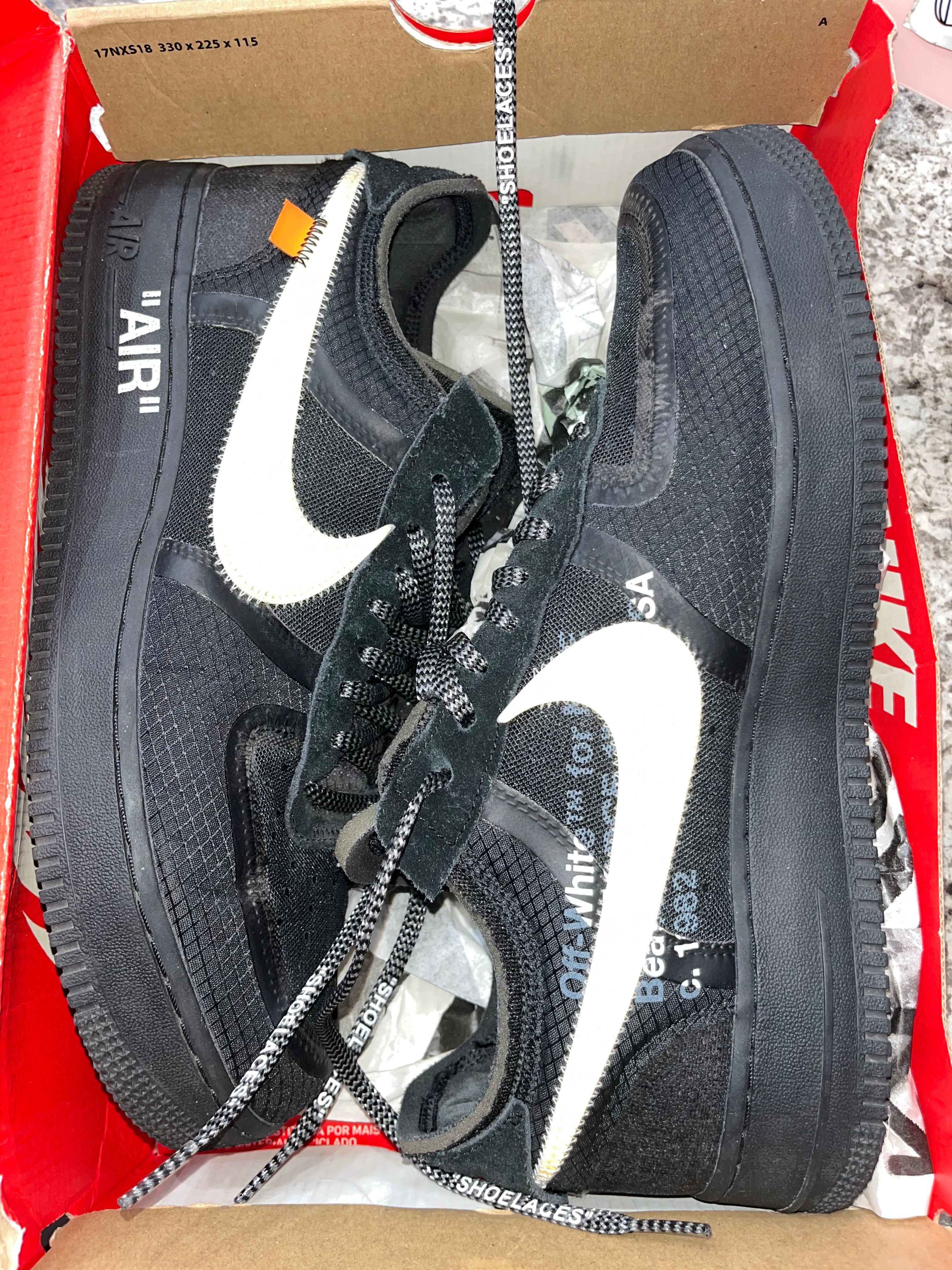 Nike Air Force 1 Low Off-White Black White - Image 5