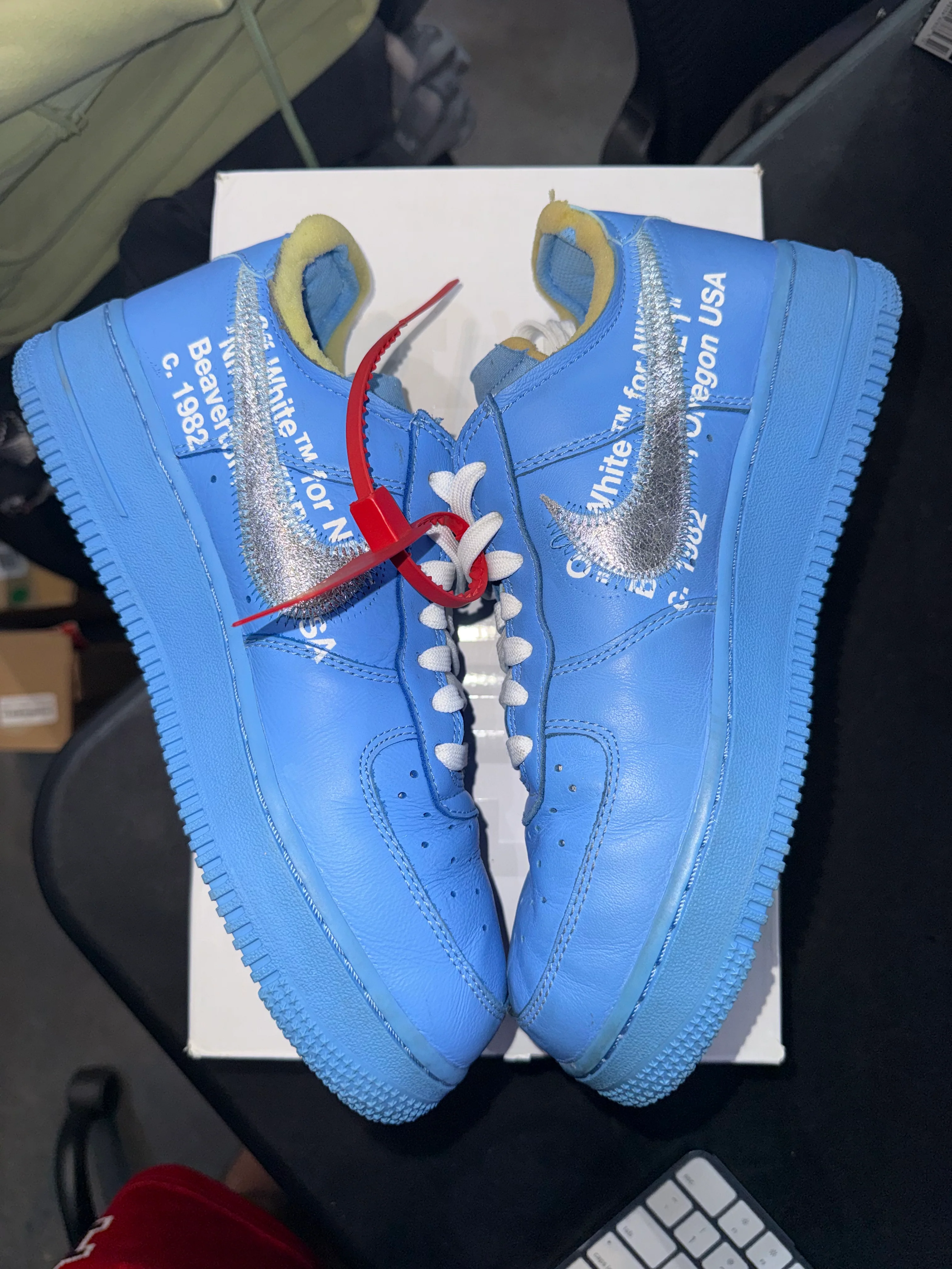 Nike Air Force 1 Low Off-White MCA University Blue - Image 3