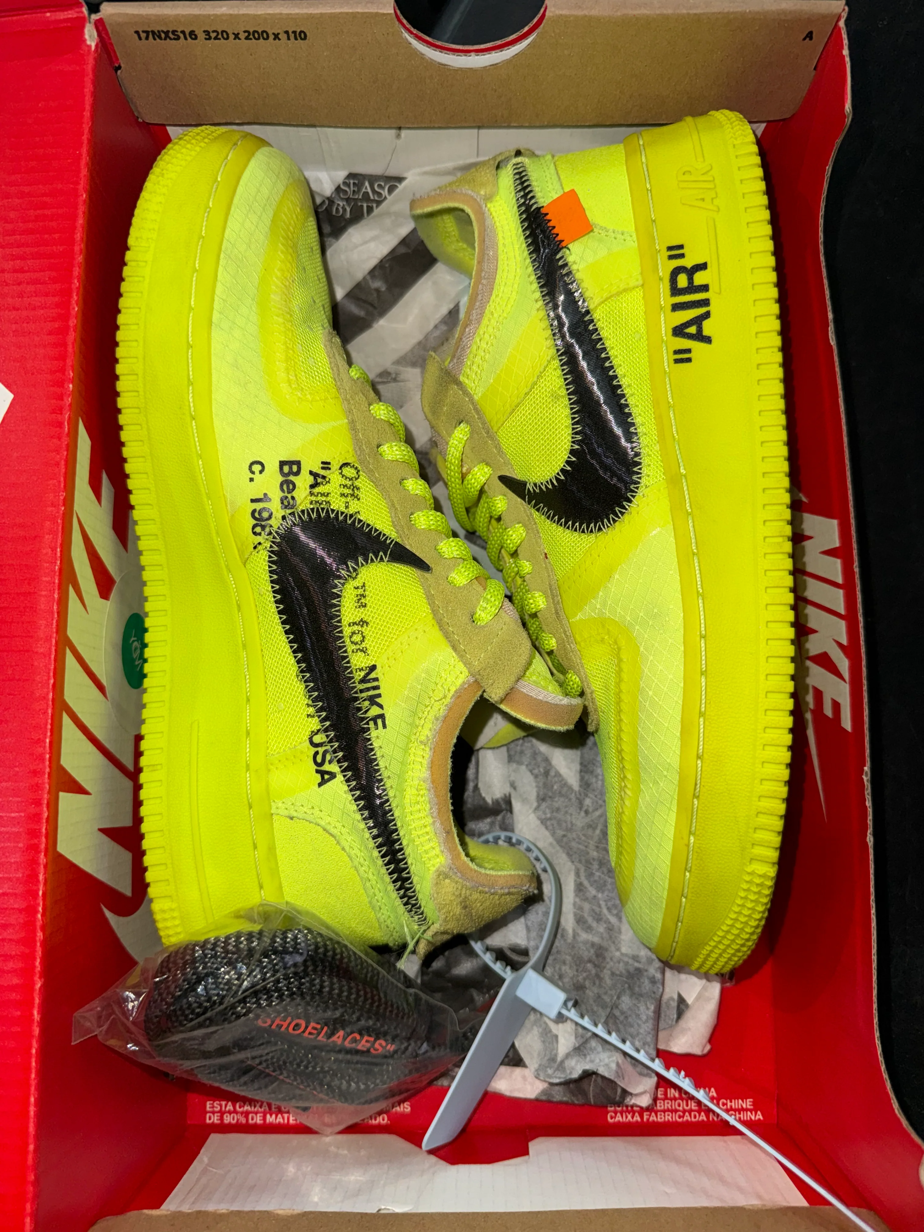 Nike Air Force 1 Low Off-White Volt - Image 5