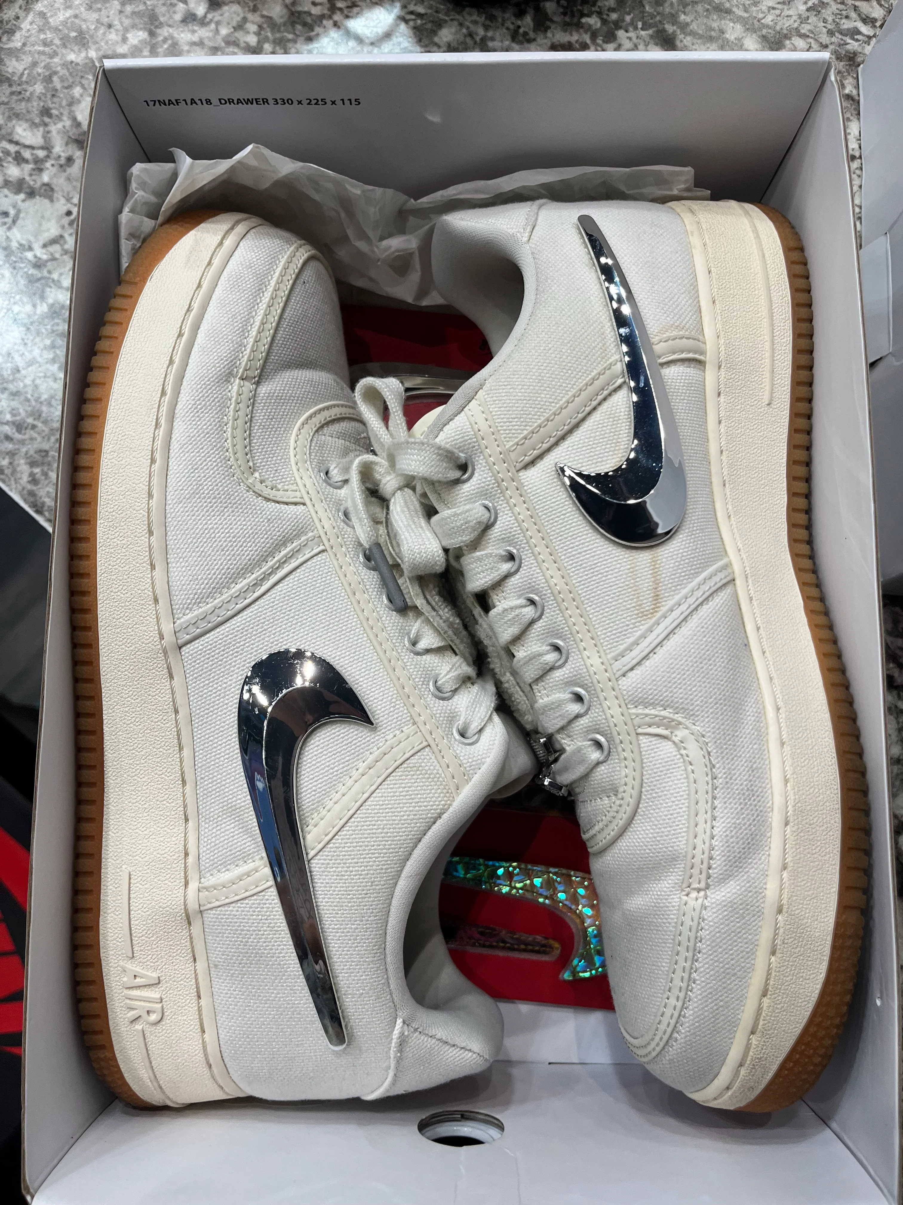 Nike Air Force 1 Low Travis Scott Sail - Image 6