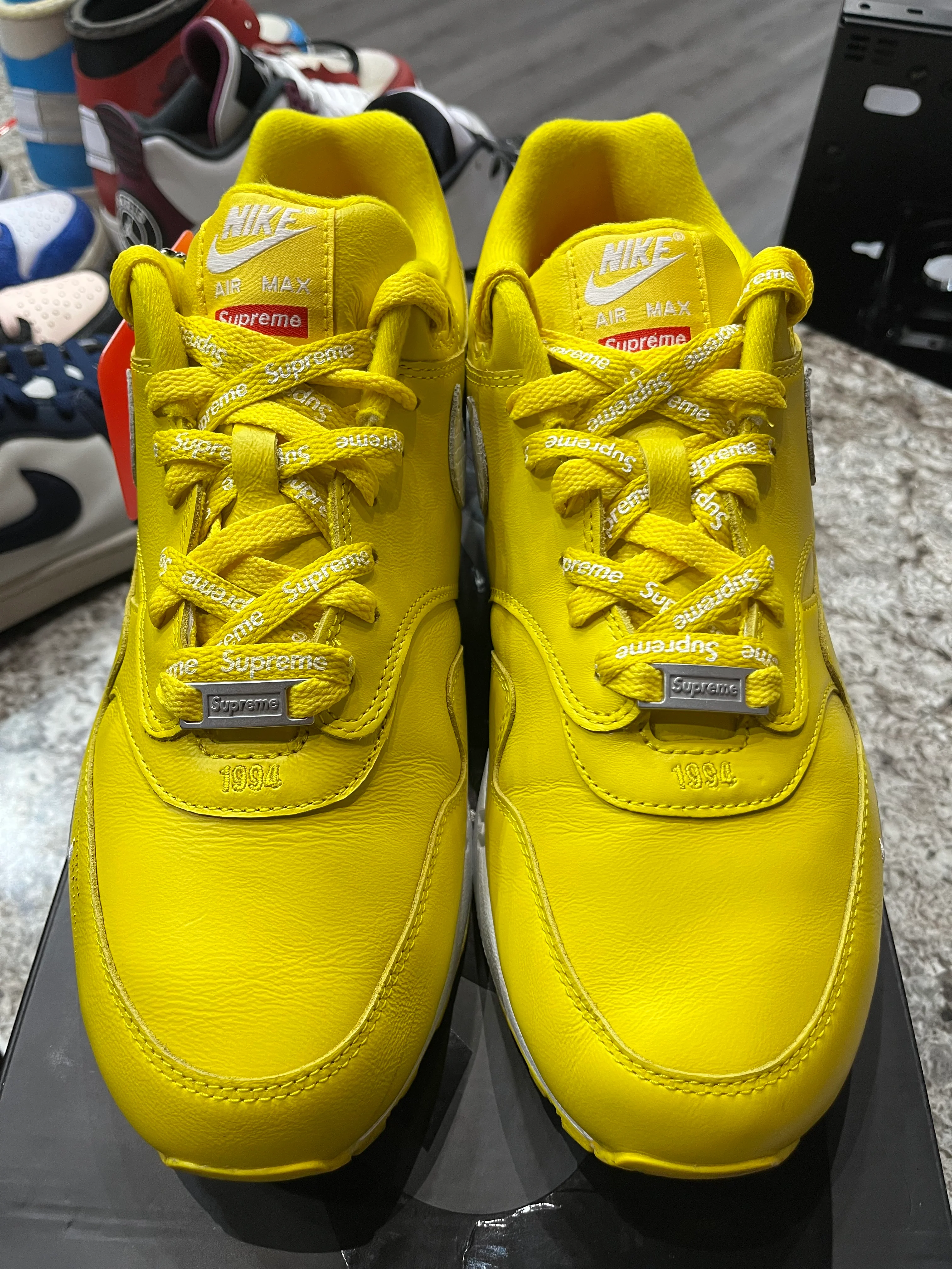 Nike Air Max 1 '87 SP Supreme Speed Yellow - Image 2