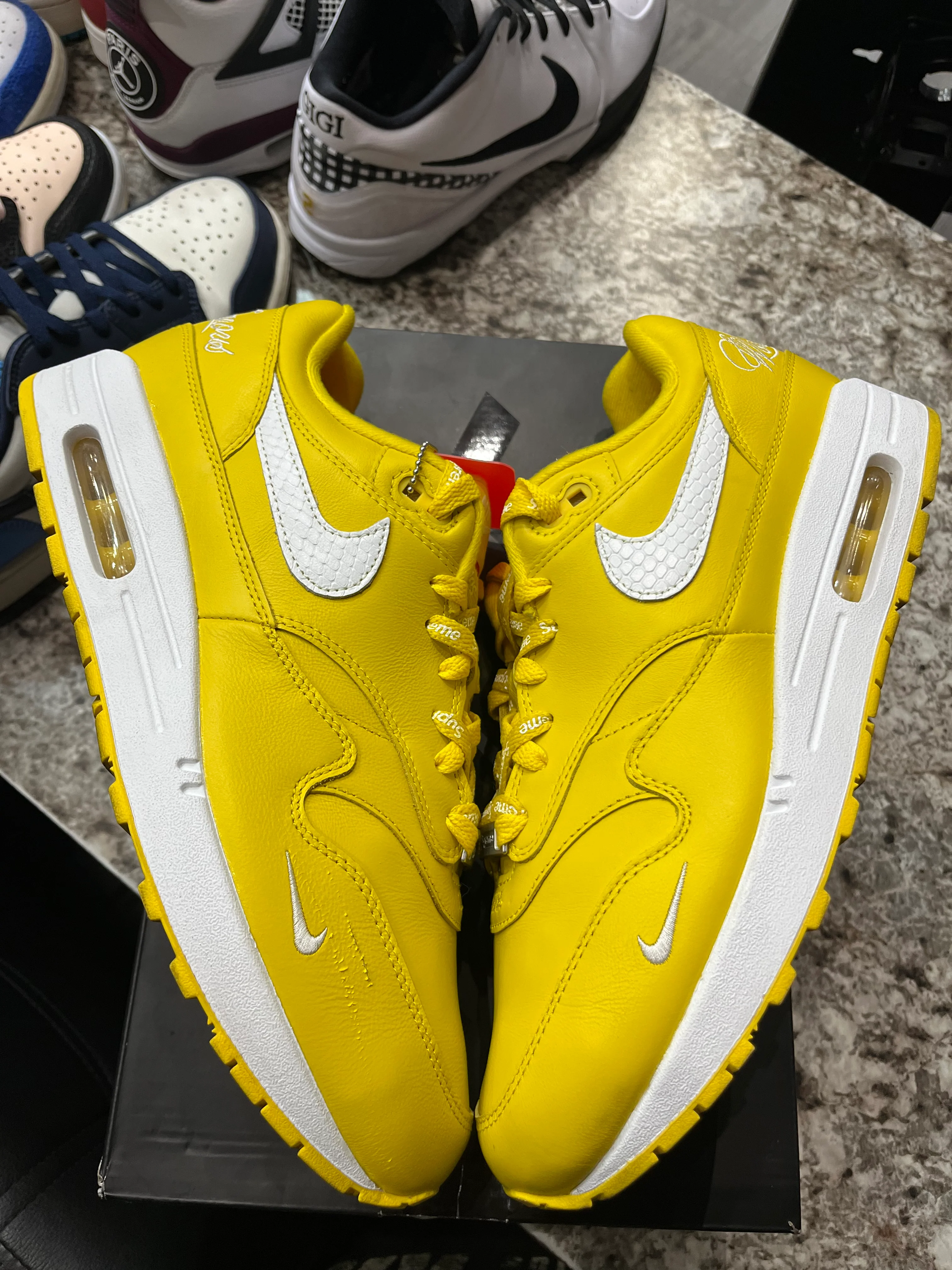 Nike Air Max 1 '87 SP Supreme Speed Yellow - Image 3