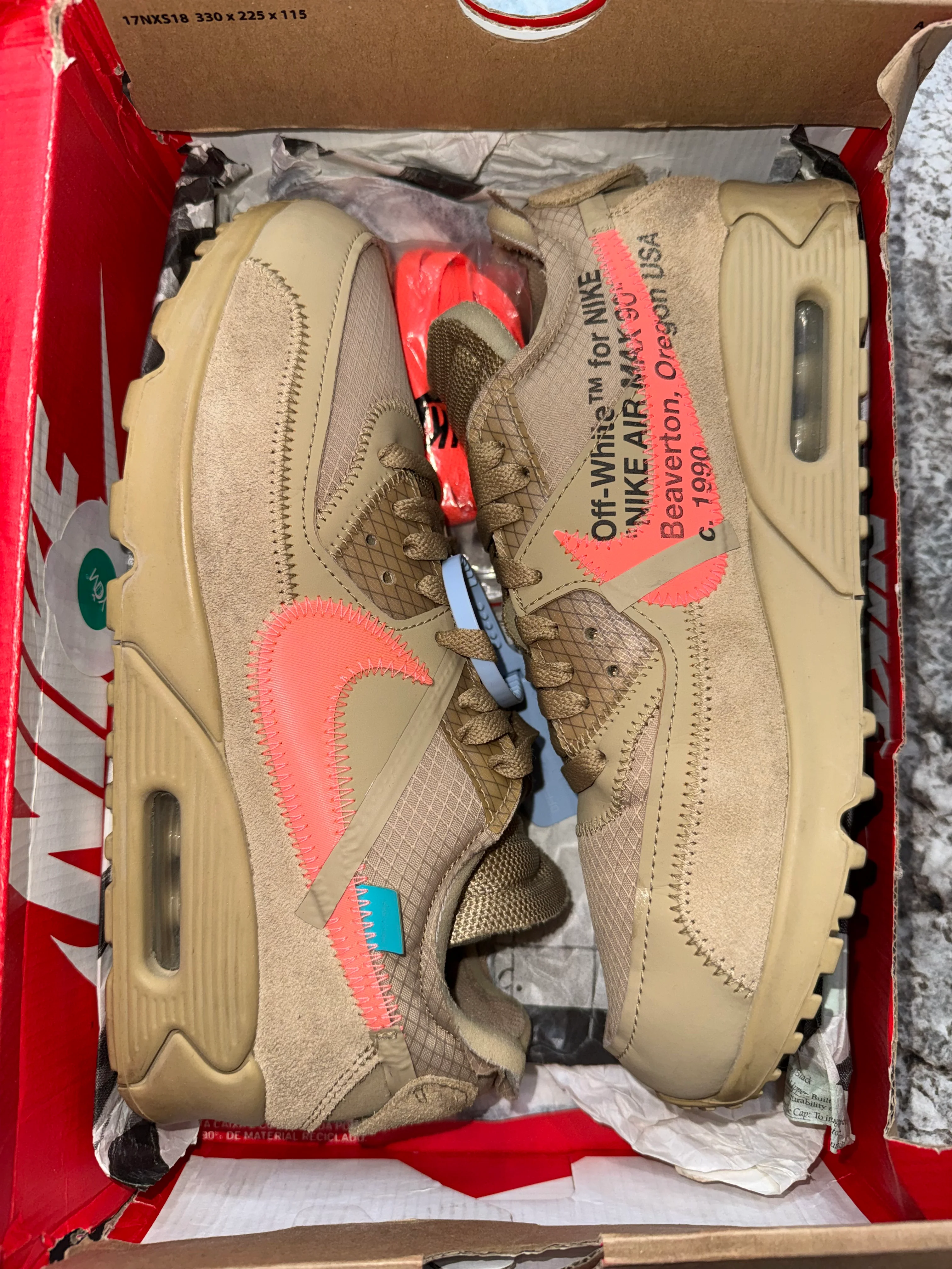 Nike Air Max 90 Off-White Desert Ore - Image 6