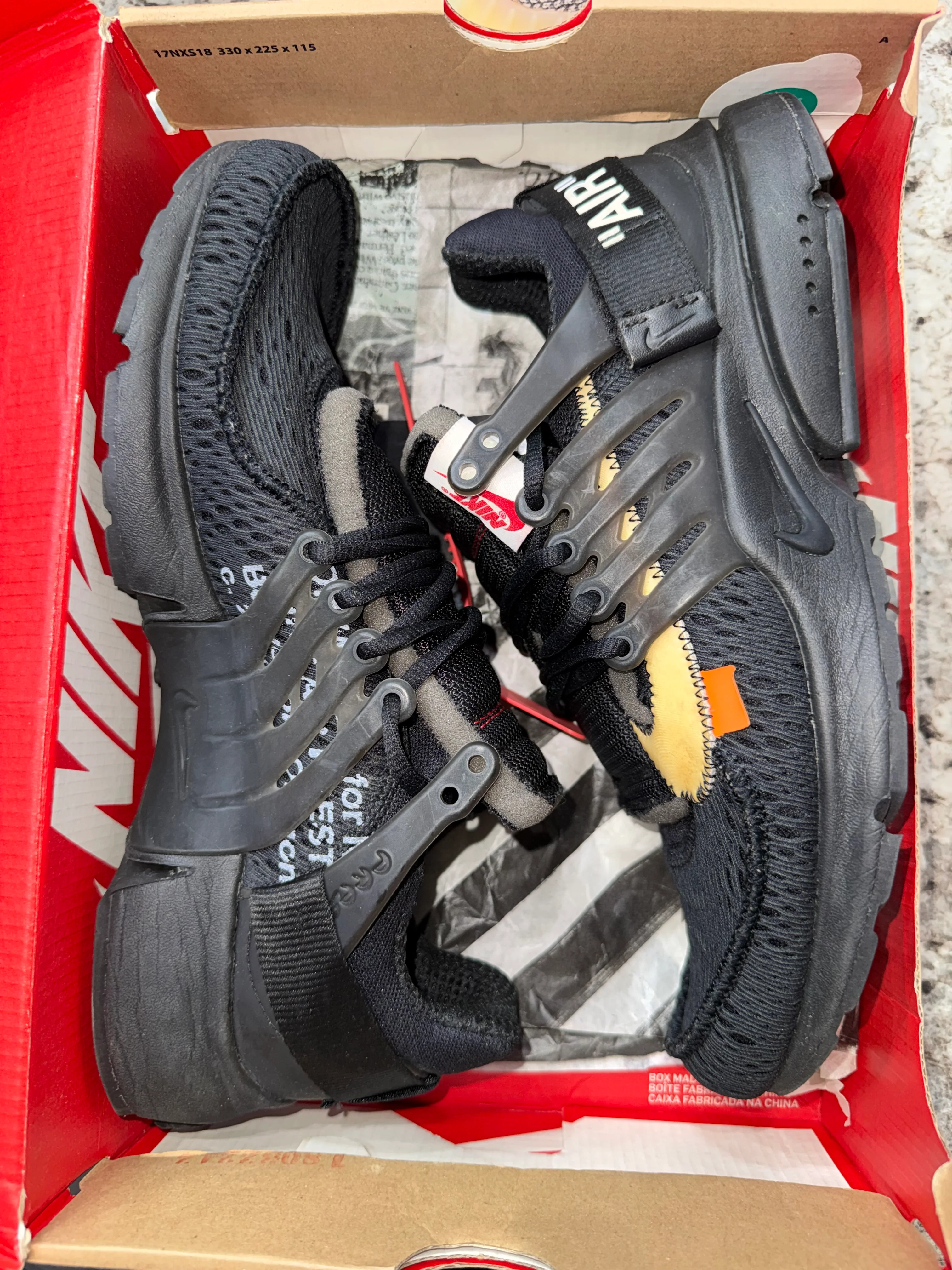 Nike Air Presto Off-White Black (2018) (DAMAGED BOX) - Image 6