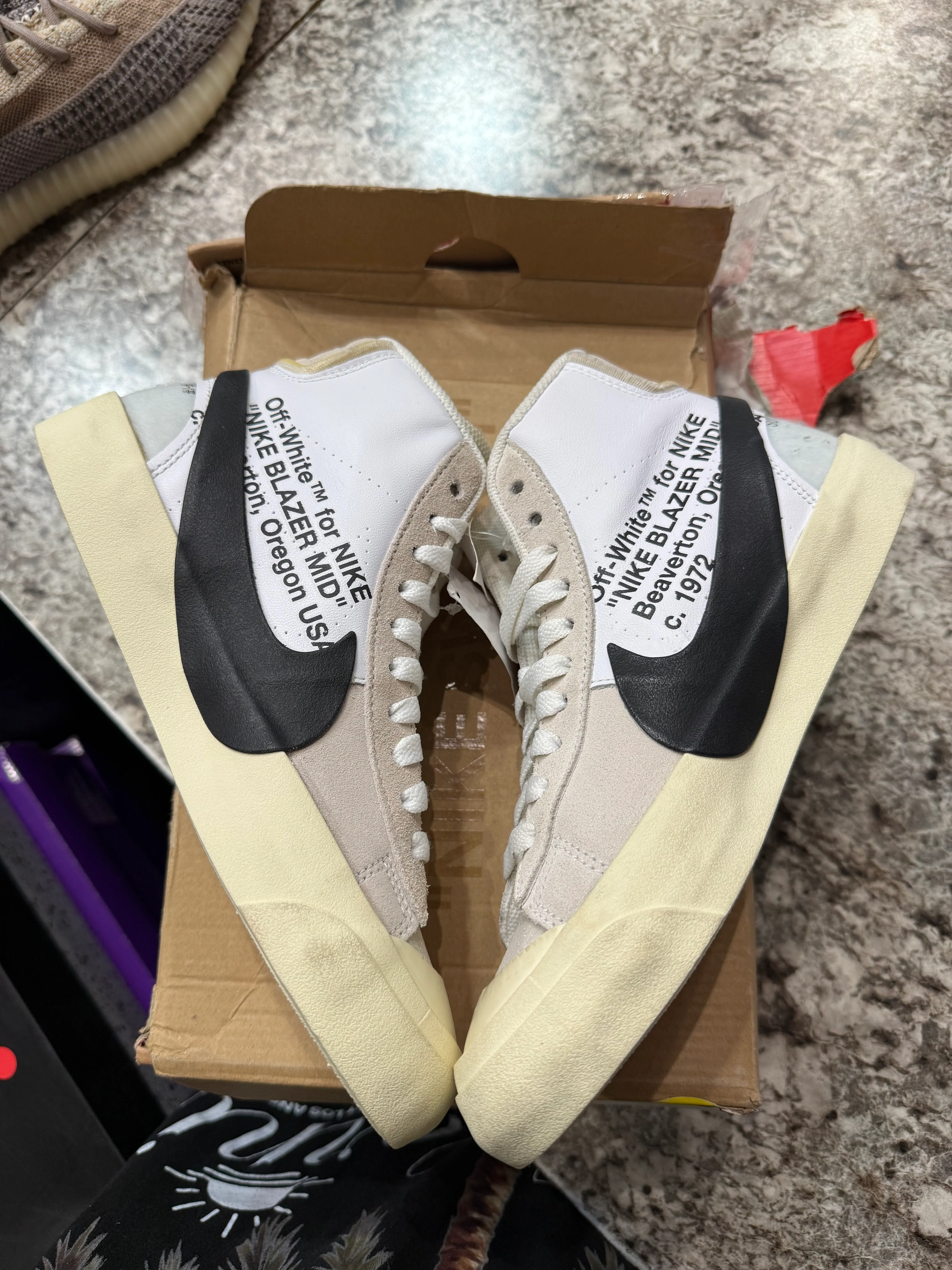 Nike Blazer Mid Off-White (VNDS) - Image 4