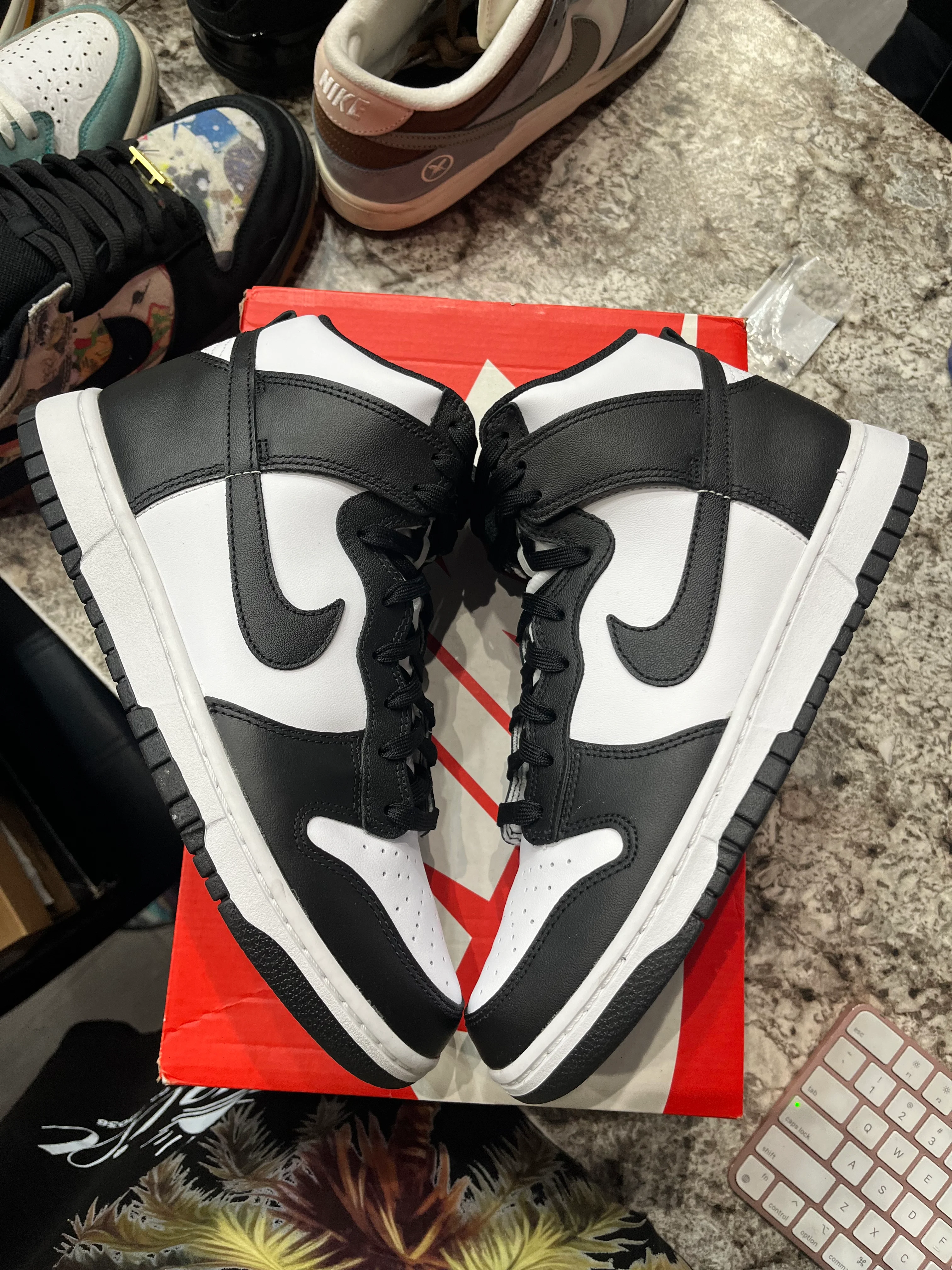 Nike Dunk High Panda Black White (2021/2024) - Image 3