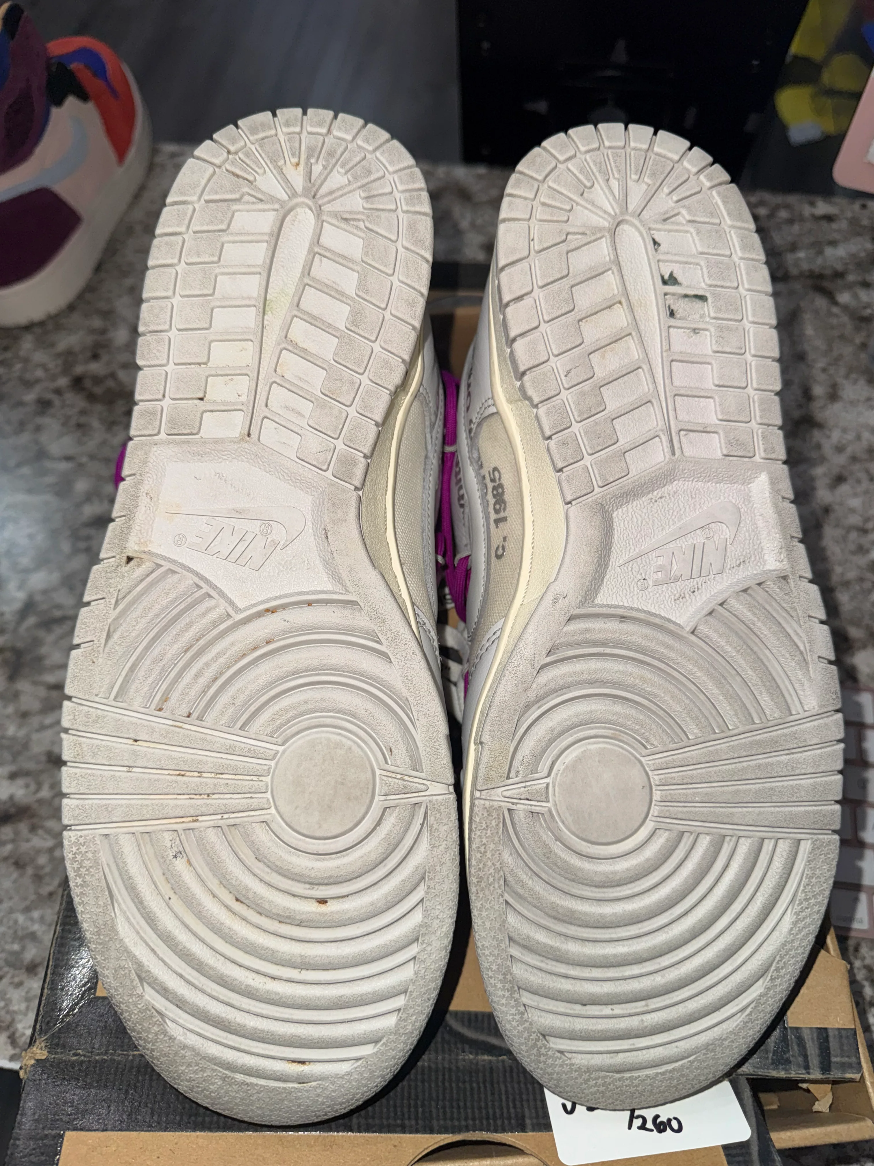 Nike Dunk Low Off-White Lot 21 (DAMAGED BOX) - Image 6