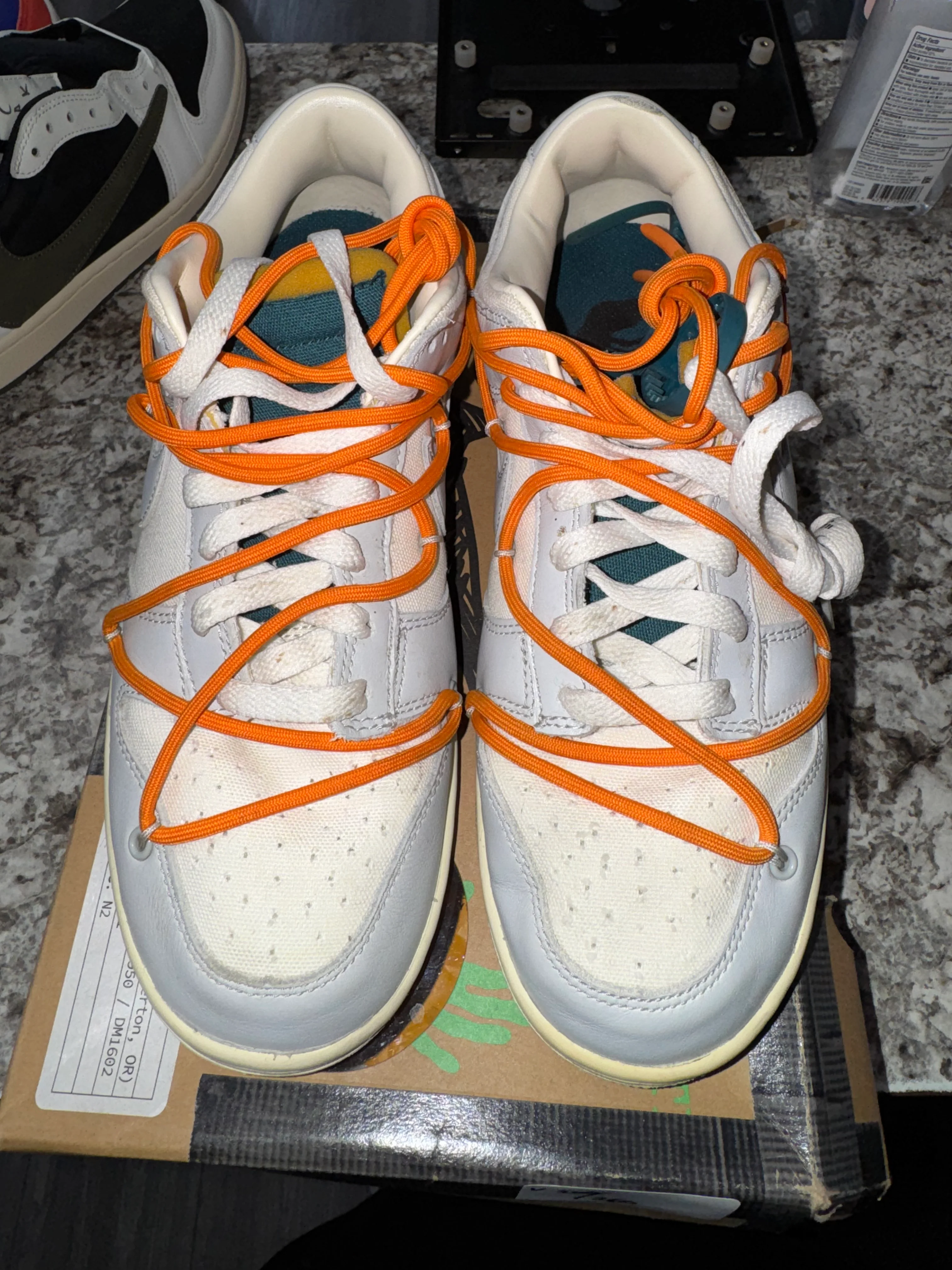 Nike Dunk Low Off-White Lot 44 (DAMAGED BOX) - Image 2