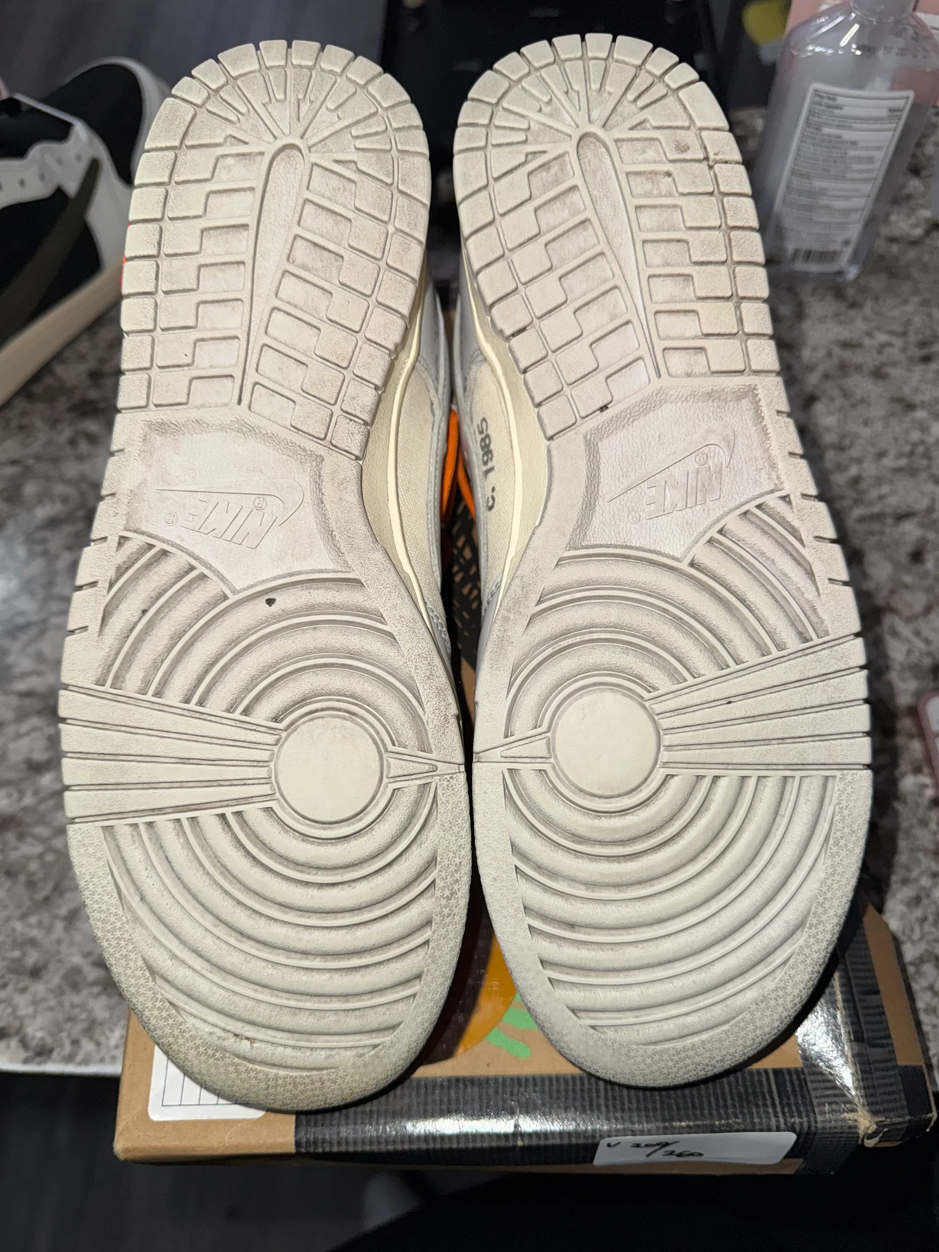 Nike Dunk Low Off-White Lot 44 (DAMAGED BOX) - Image 5