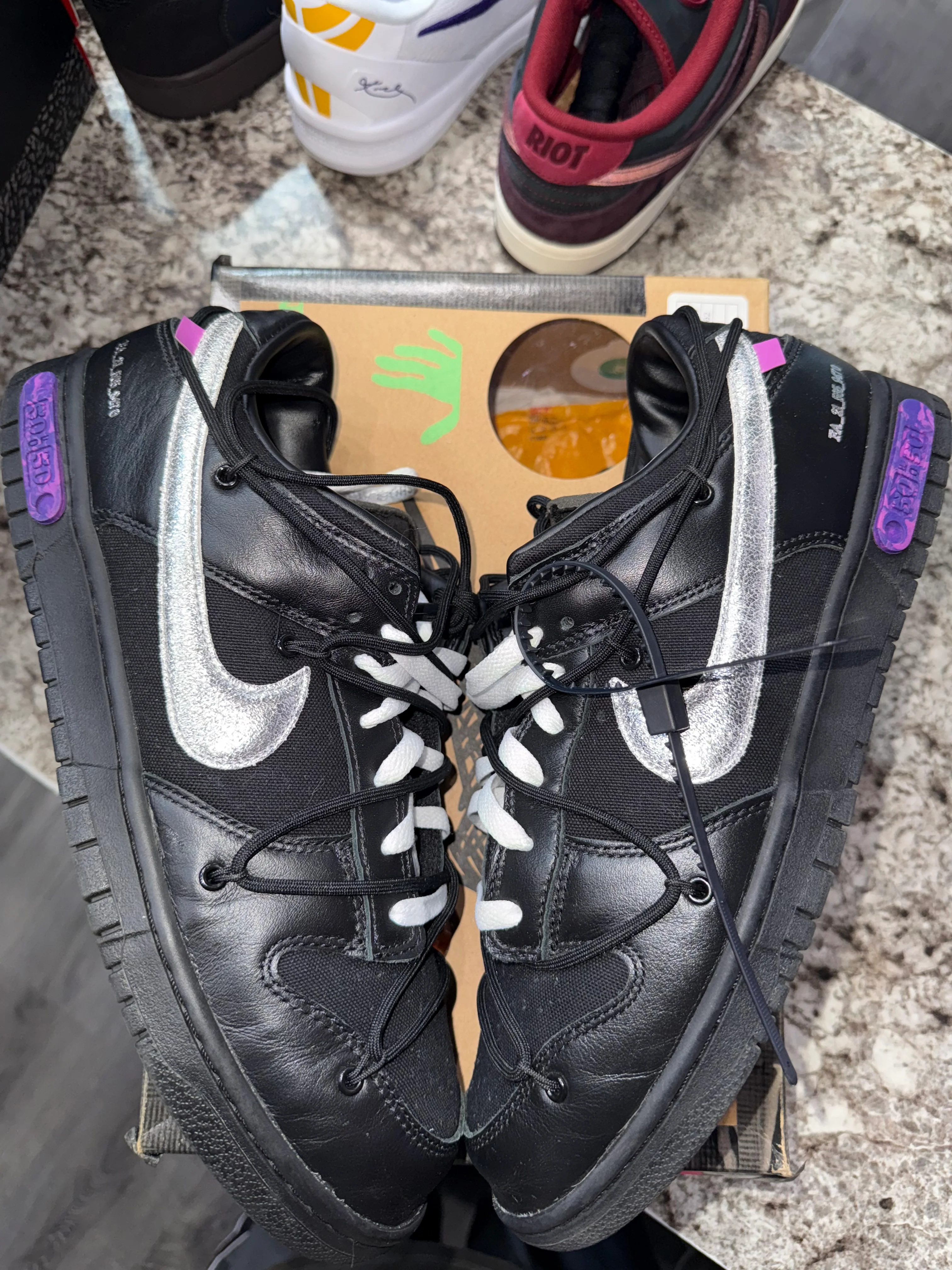 Nike Dunk Low Off-White Lot 50 - Image 3