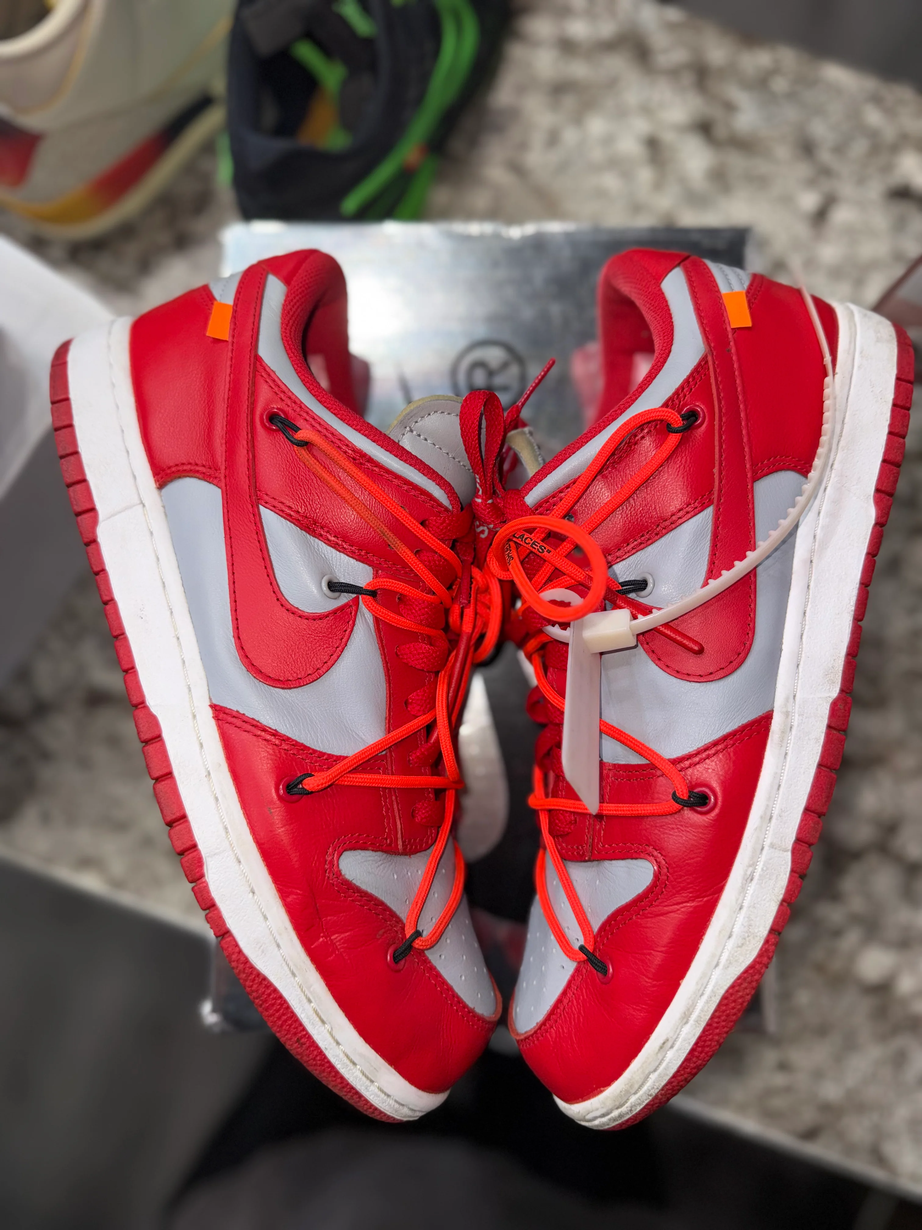 Nike Dunk Low Off-White University Red - Image 3
