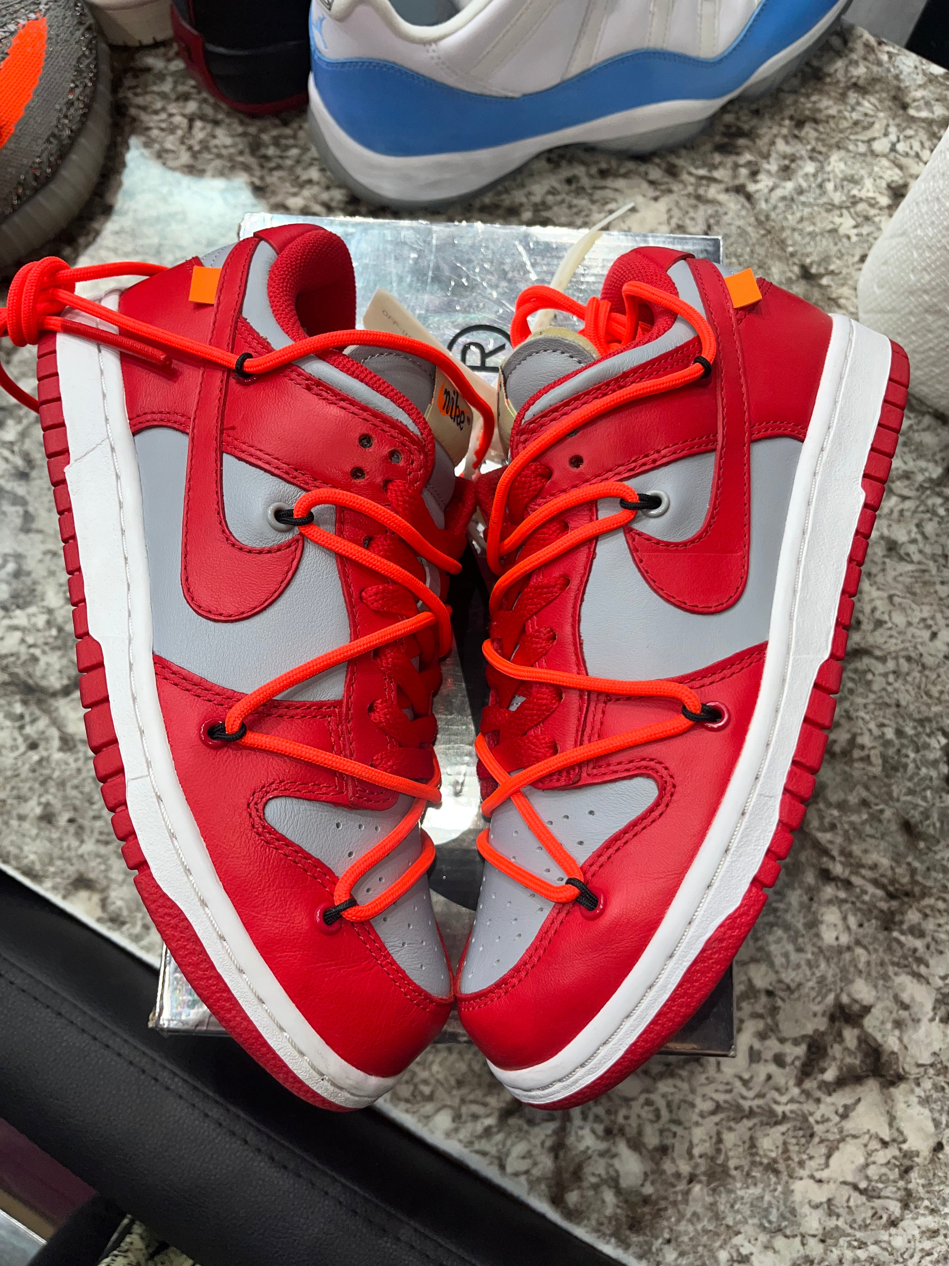 Nike Dunk Low Off-White University Red - Image 3