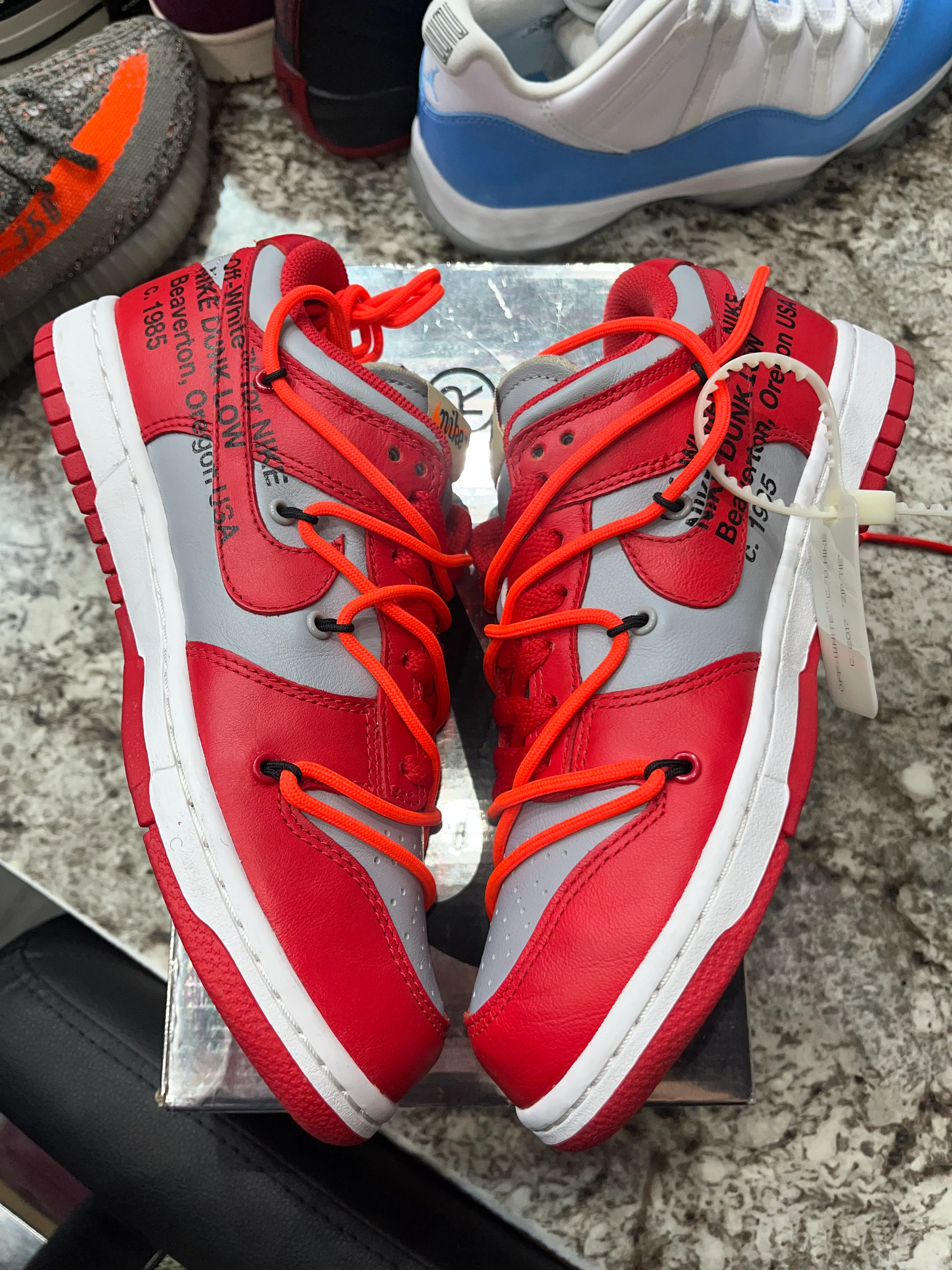 Nike Dunk Low Off-White University Red - Image 4