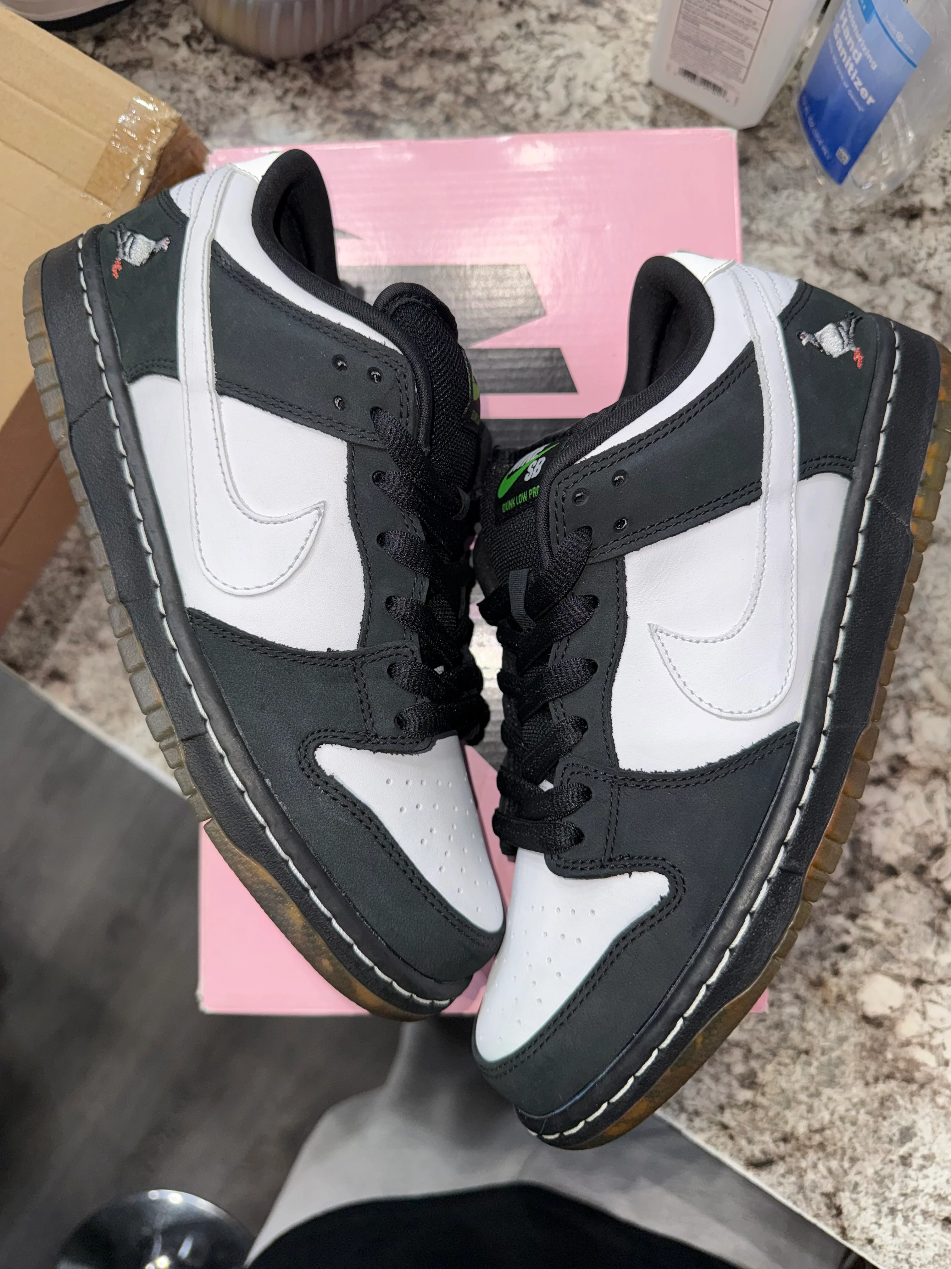 Nike SB Dunk Low Staple Panda Pigeon - Image 3