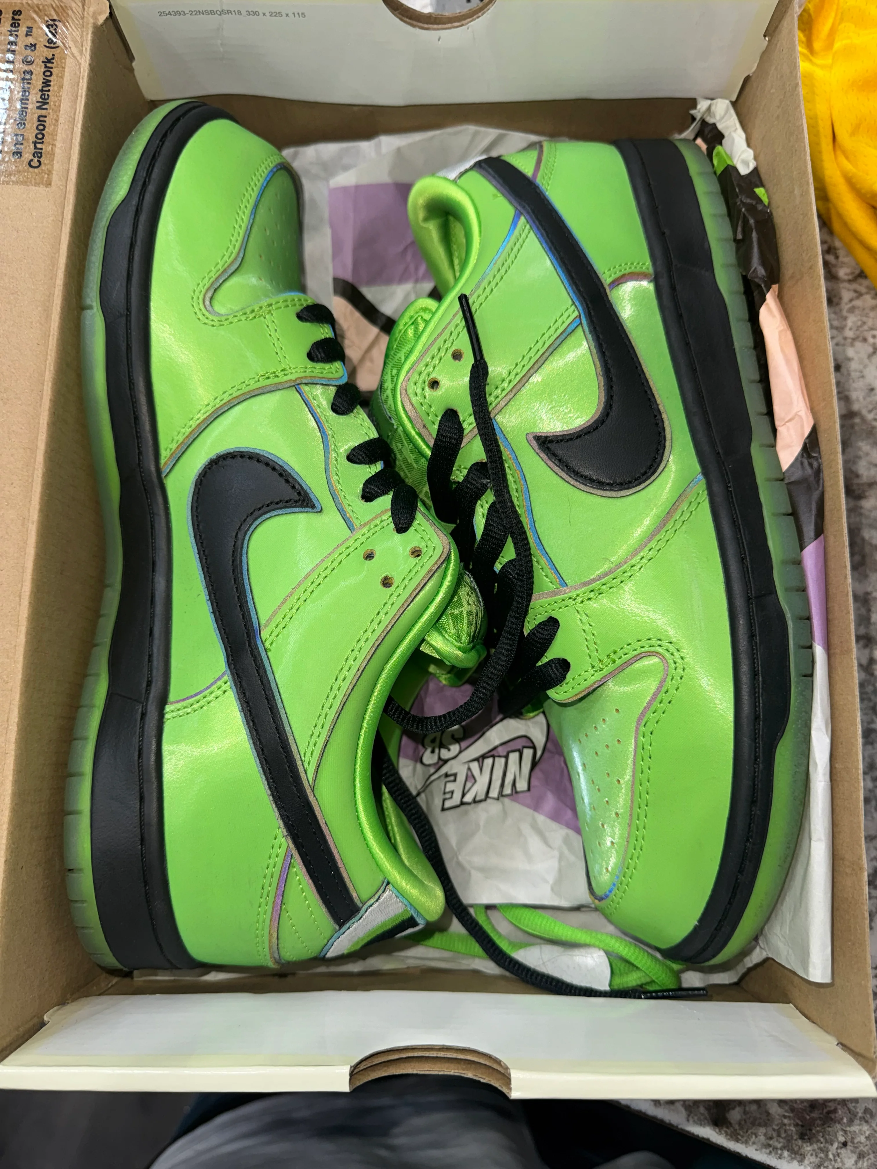 Nike SB Dunk Low The Powerpuff Girls Buttercup - Image 6