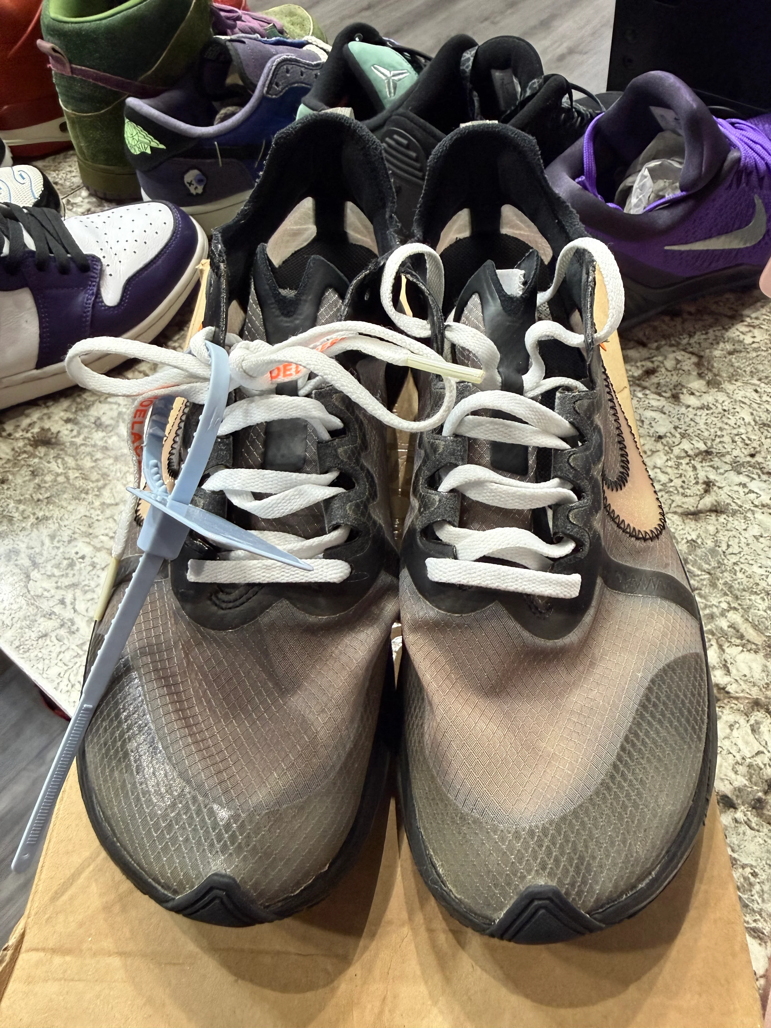 Nike Zoom Fly Off-White Black Silver - Image 2