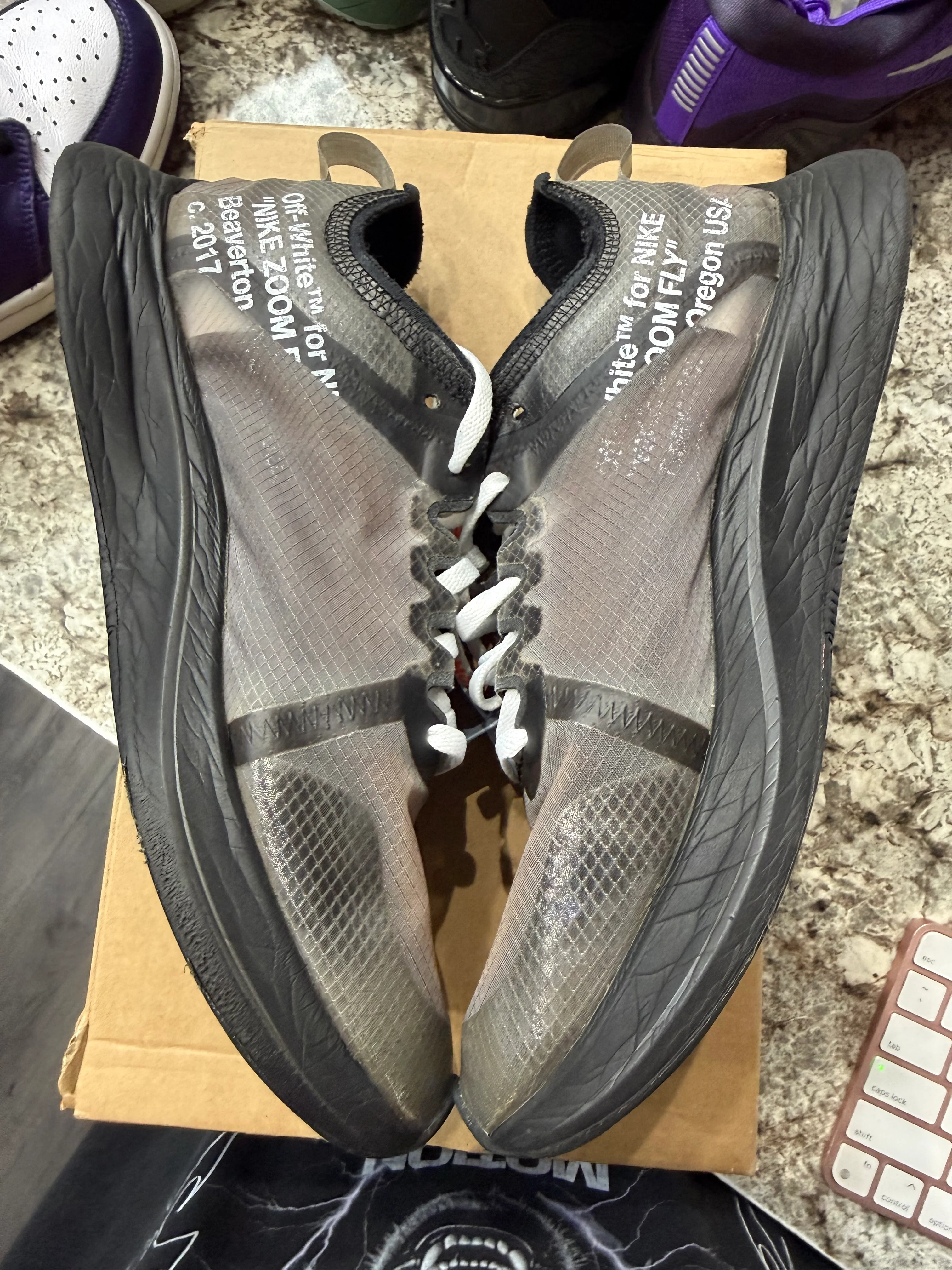 Nike Zoom Fly Off-White Black Silver - Image 4